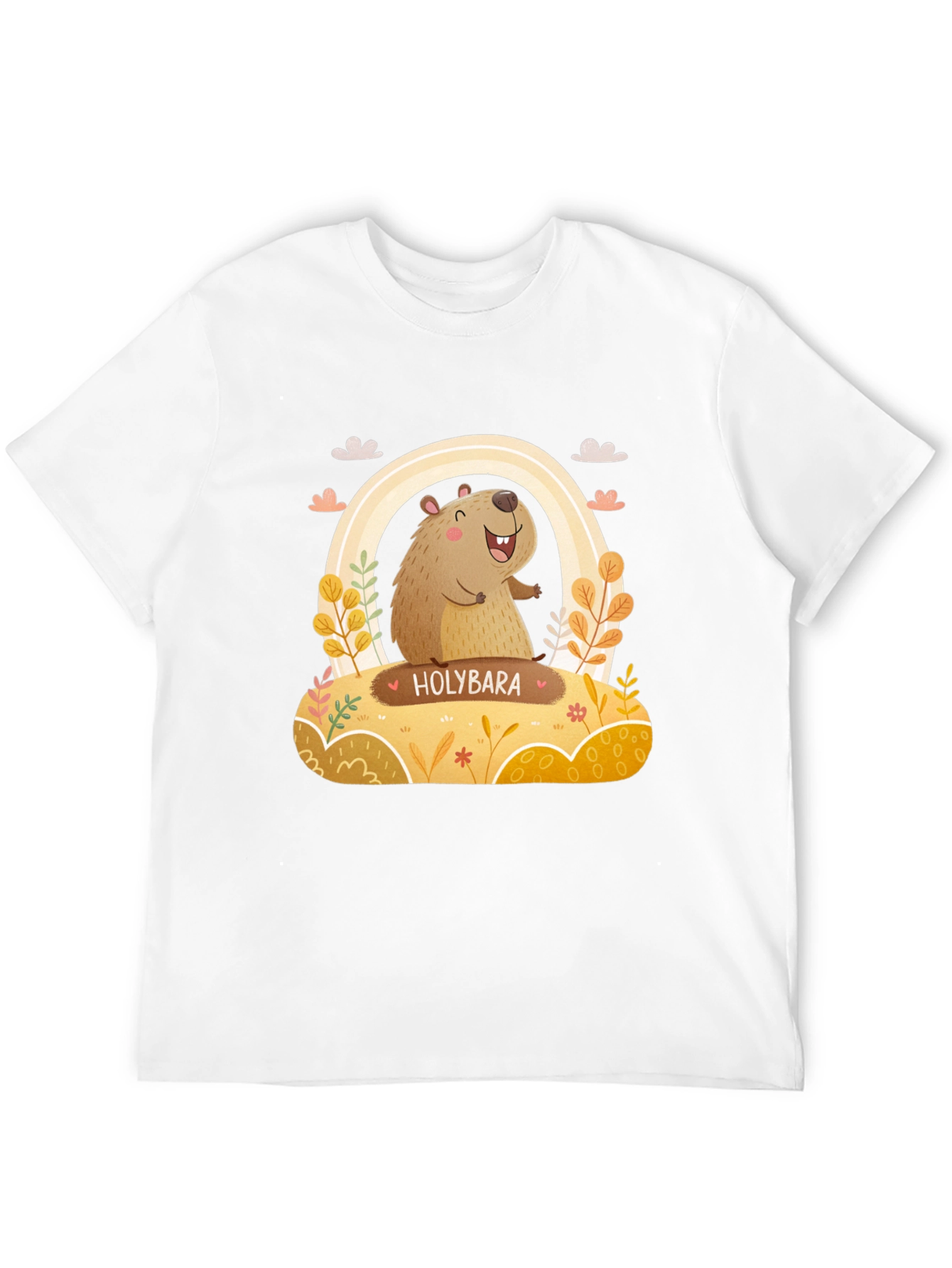 Holybara Graphic Tee - Cute Cartoon Design