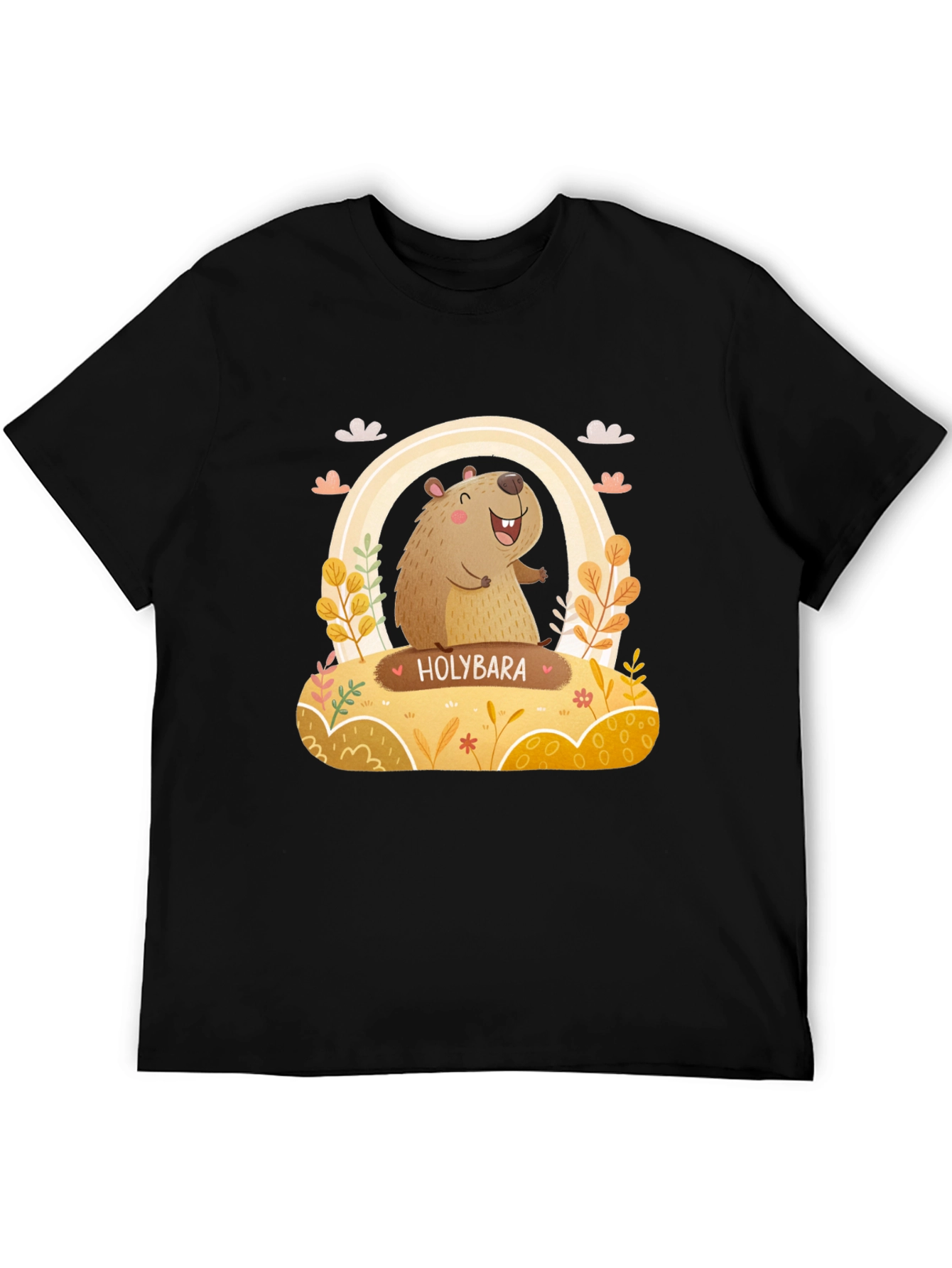 Holybara Graphic Tee - Cute Cartoon Design
