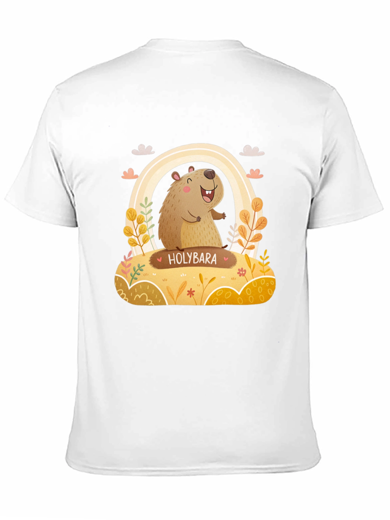 Holybara Graphic Tee - Cute Cartoon Design