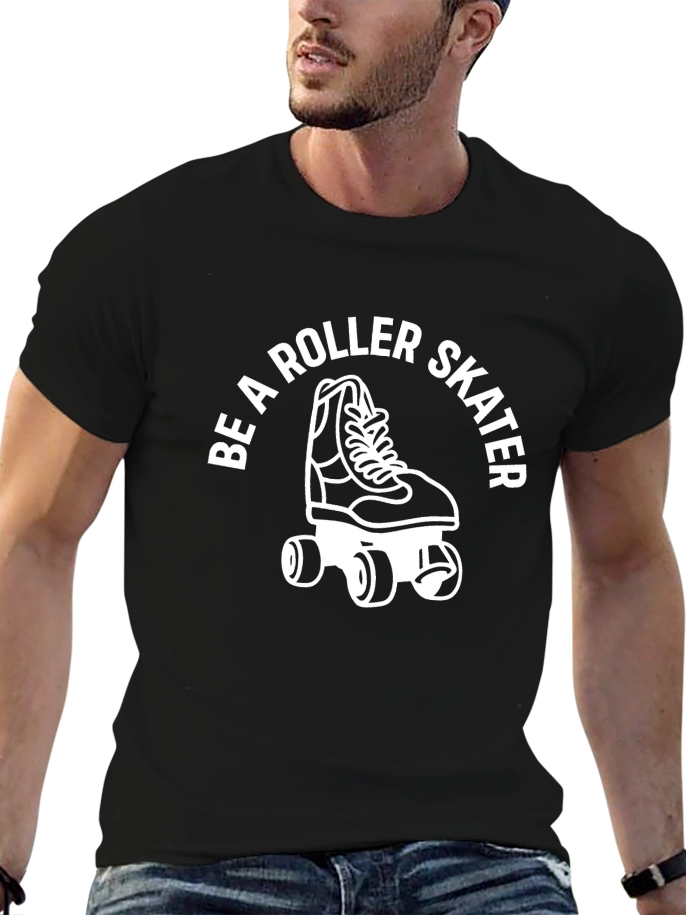 Be a Roller Skater Graphic Tee - Black