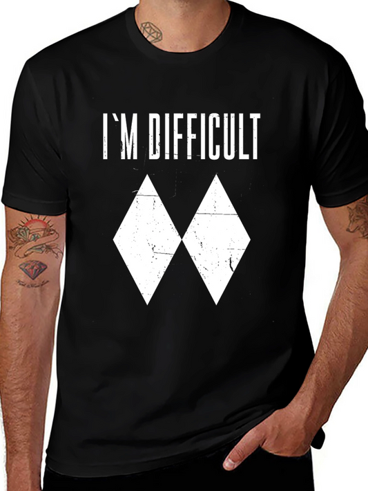 Im Difficult Skiing Black Diamond T-Shirt