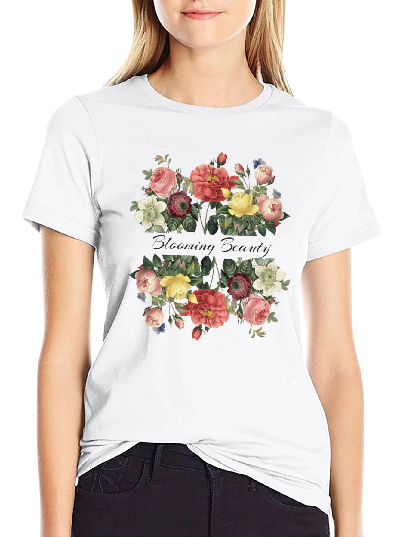 Blooming Beauty Floral Graphic T-Shirt