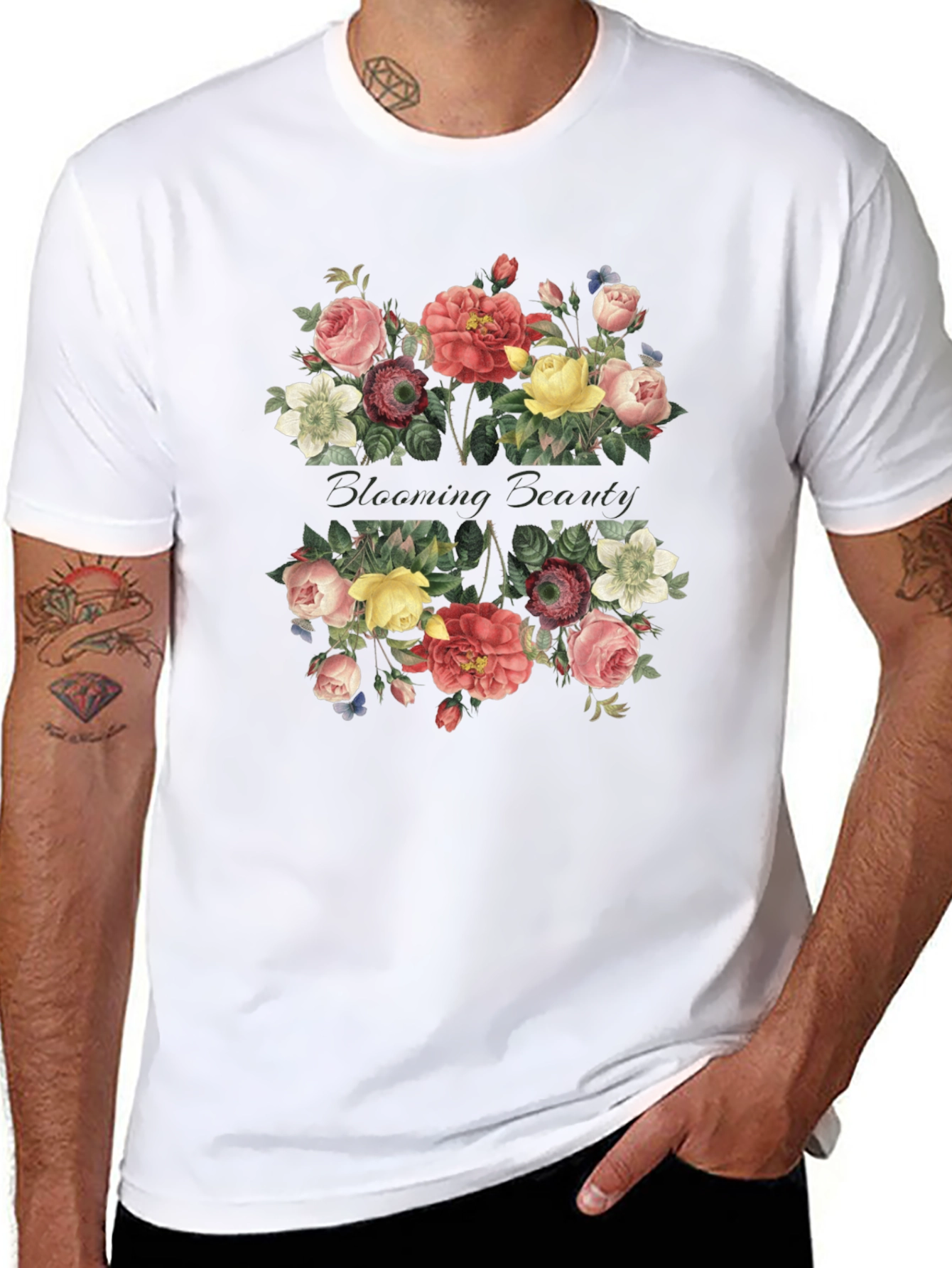 Blooming Beauty Floral Graphic T-Shirt