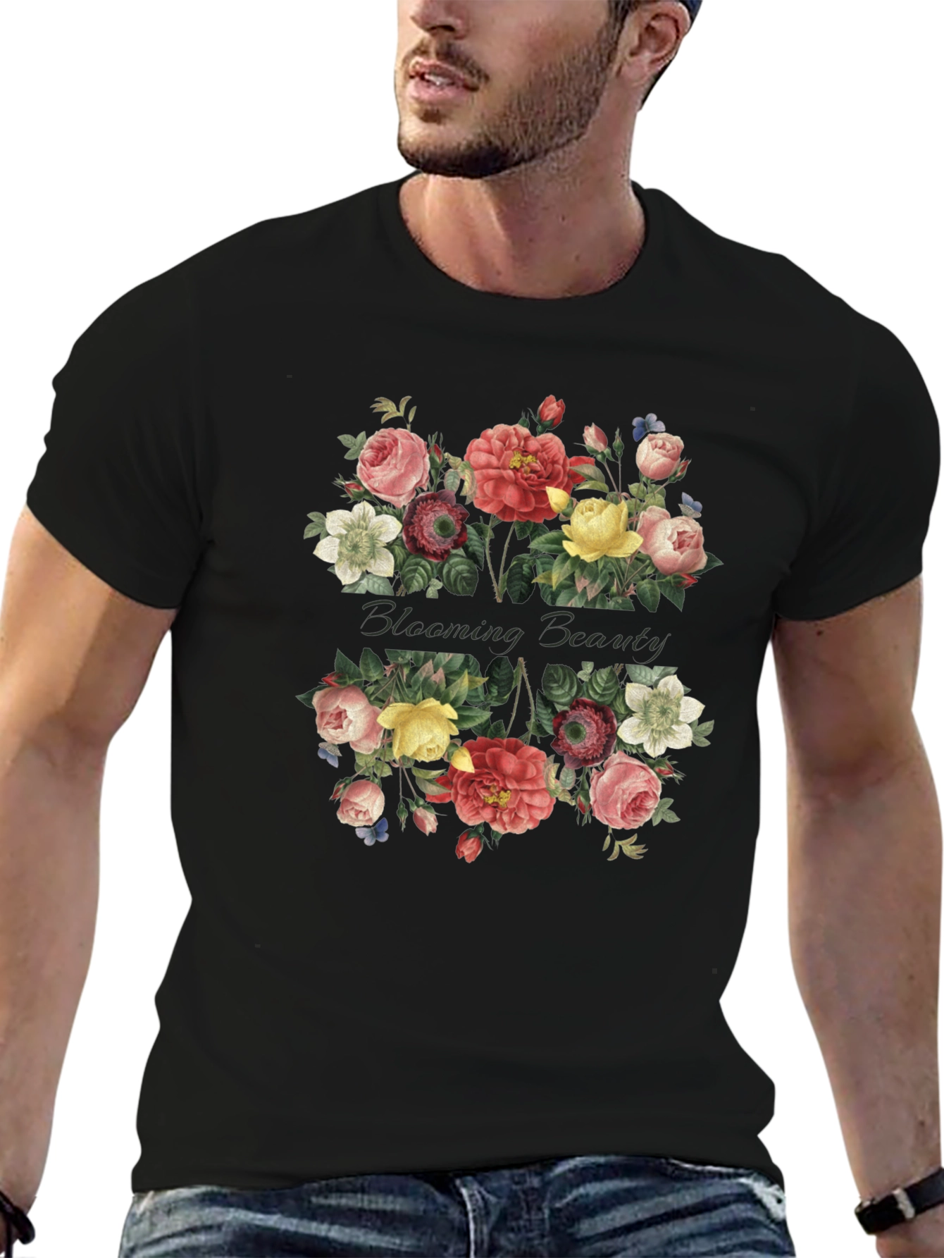 Blooming Beauty Floral Graphic T-Shirt