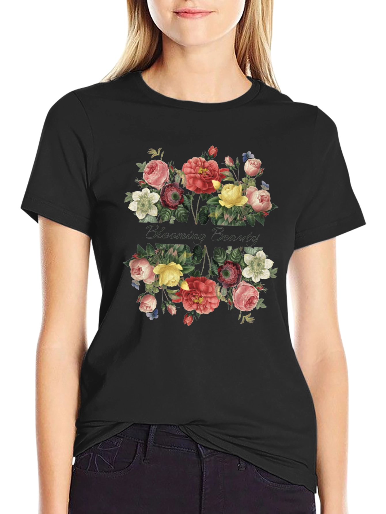 Blooming Beauty Floral Graphic T-Shirt