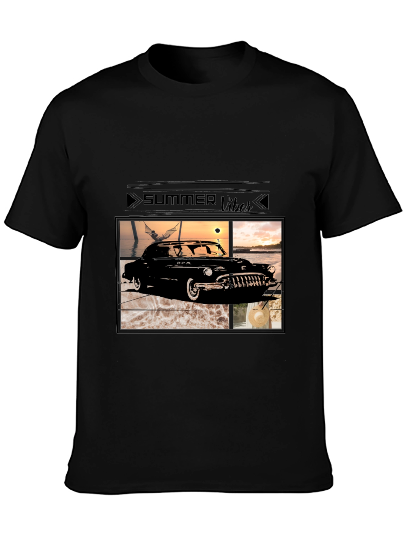 Summer Vibes Classic Car Graphic Tee
