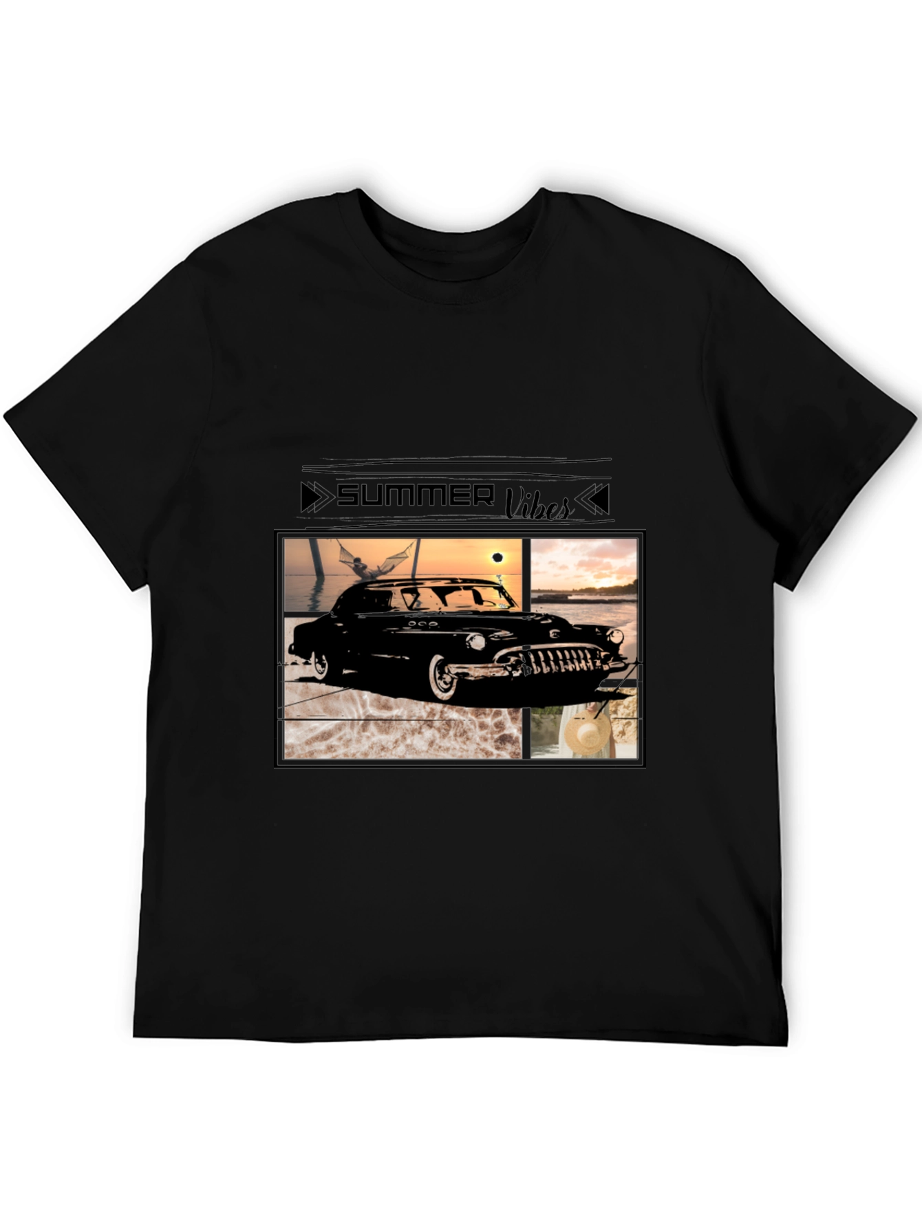 Summer Vibes Classic Car Graphic Tee