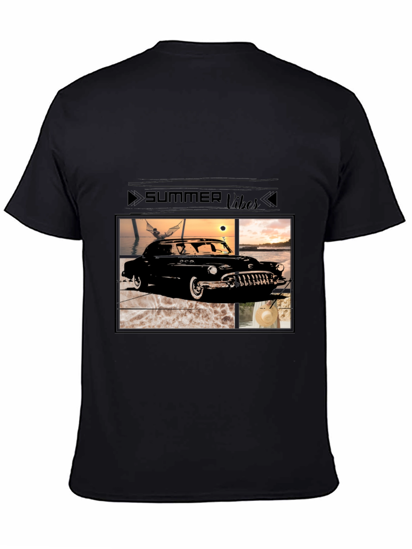 Summer Vibes Classic Car Graphic Tee