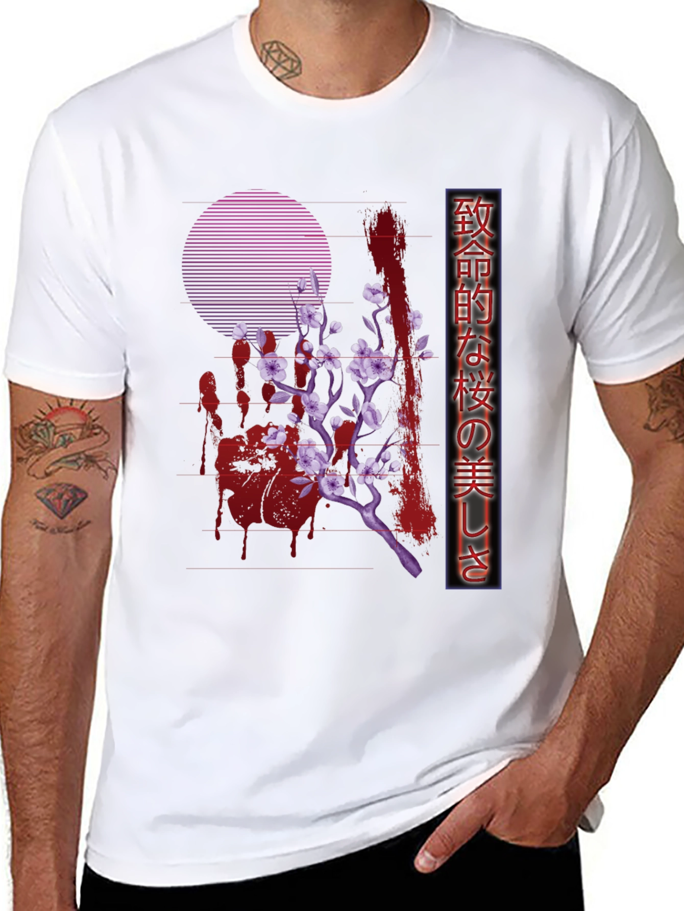 Aesthetic Cherry Blossom Graphic Tee