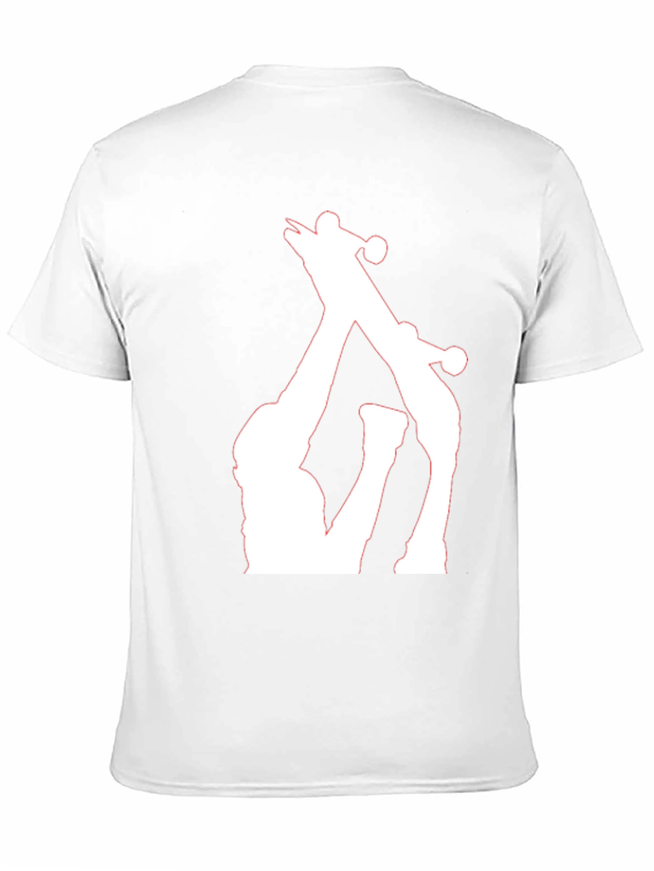 Giraffe Silhouette Black T-Shirt