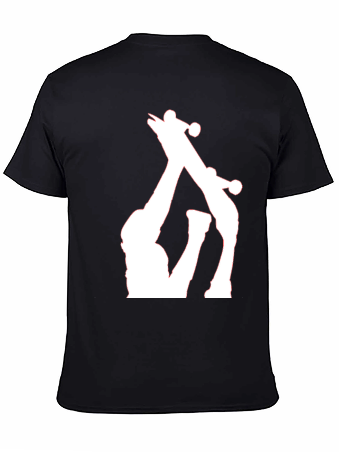 Giraffe Silhouette Black T-Shirt