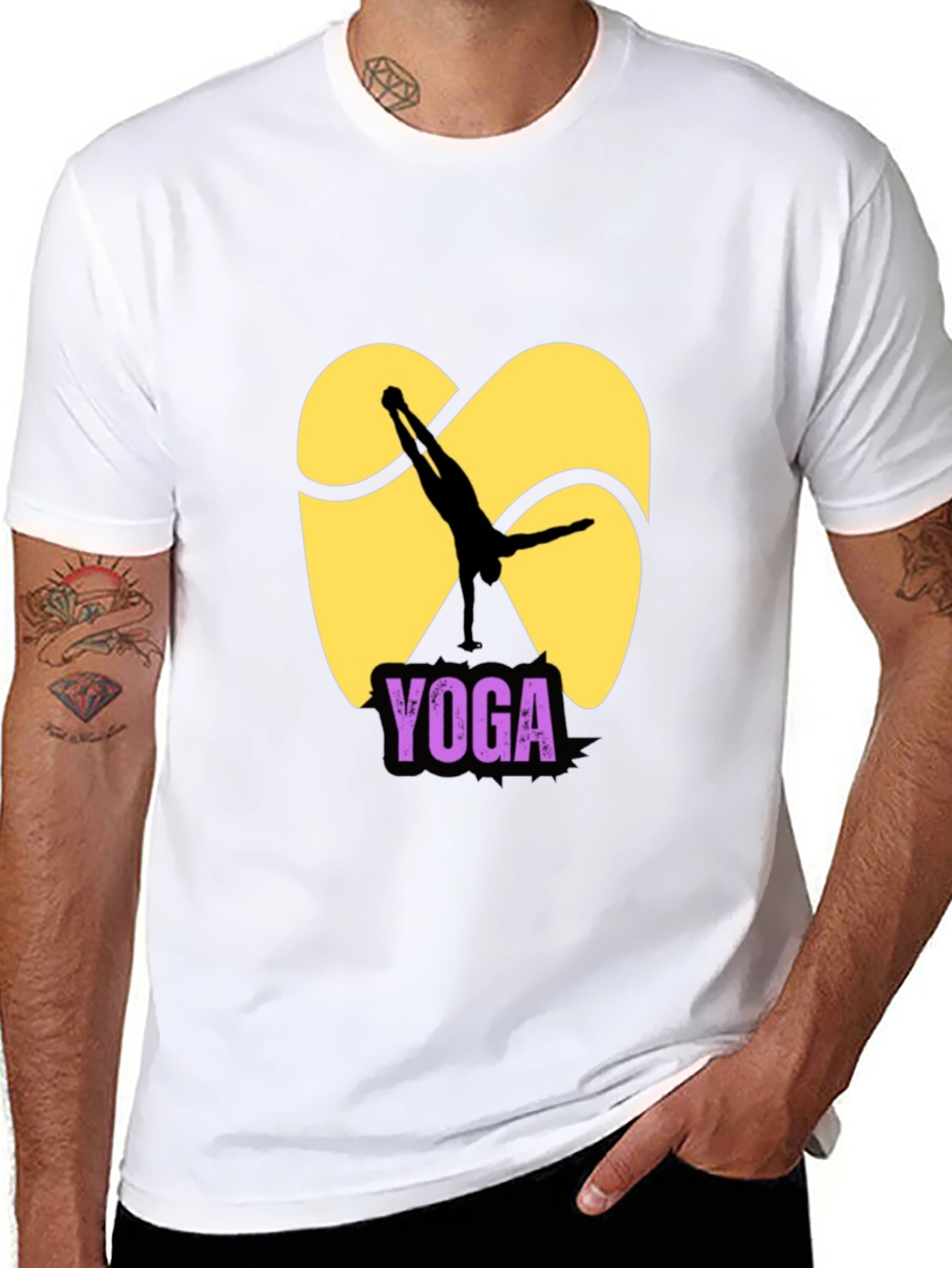 Yoga Silhouette Graphic T-Shirt