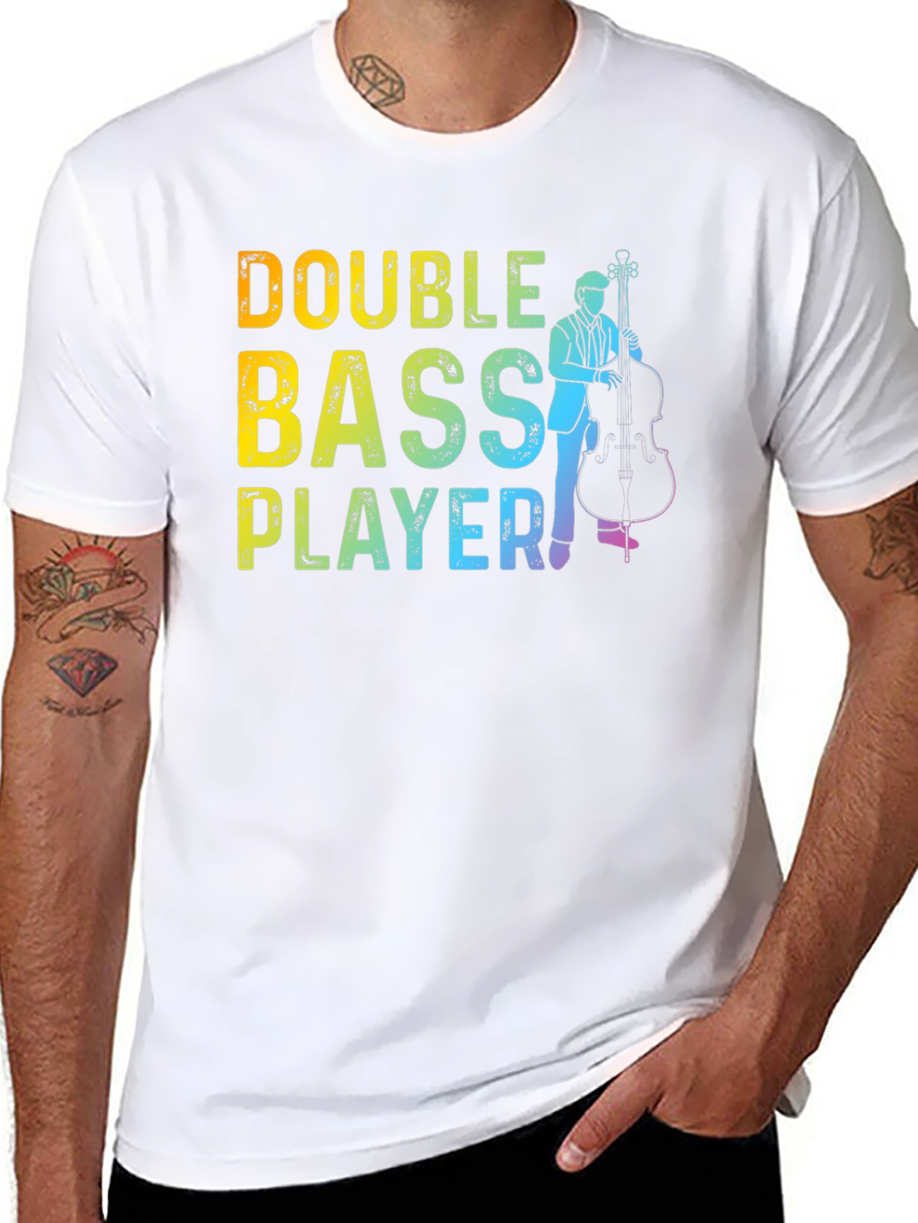 Double Bass Player T-Shirt - Musician Gift