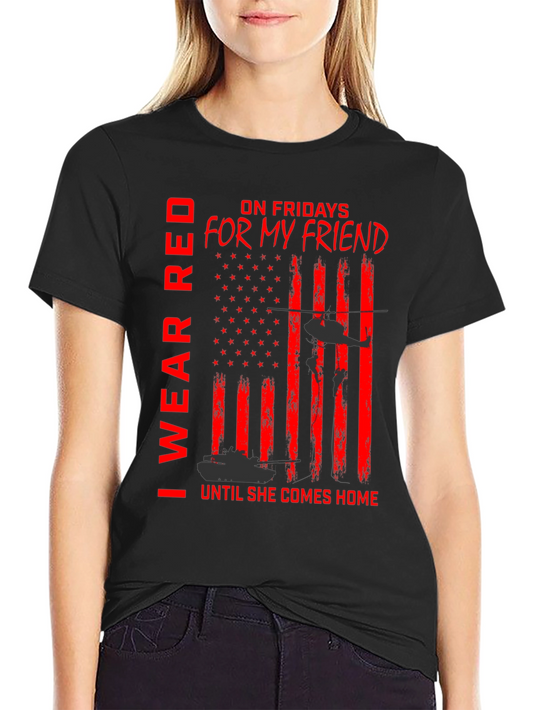I Wear Red For My Friend T-Shirt