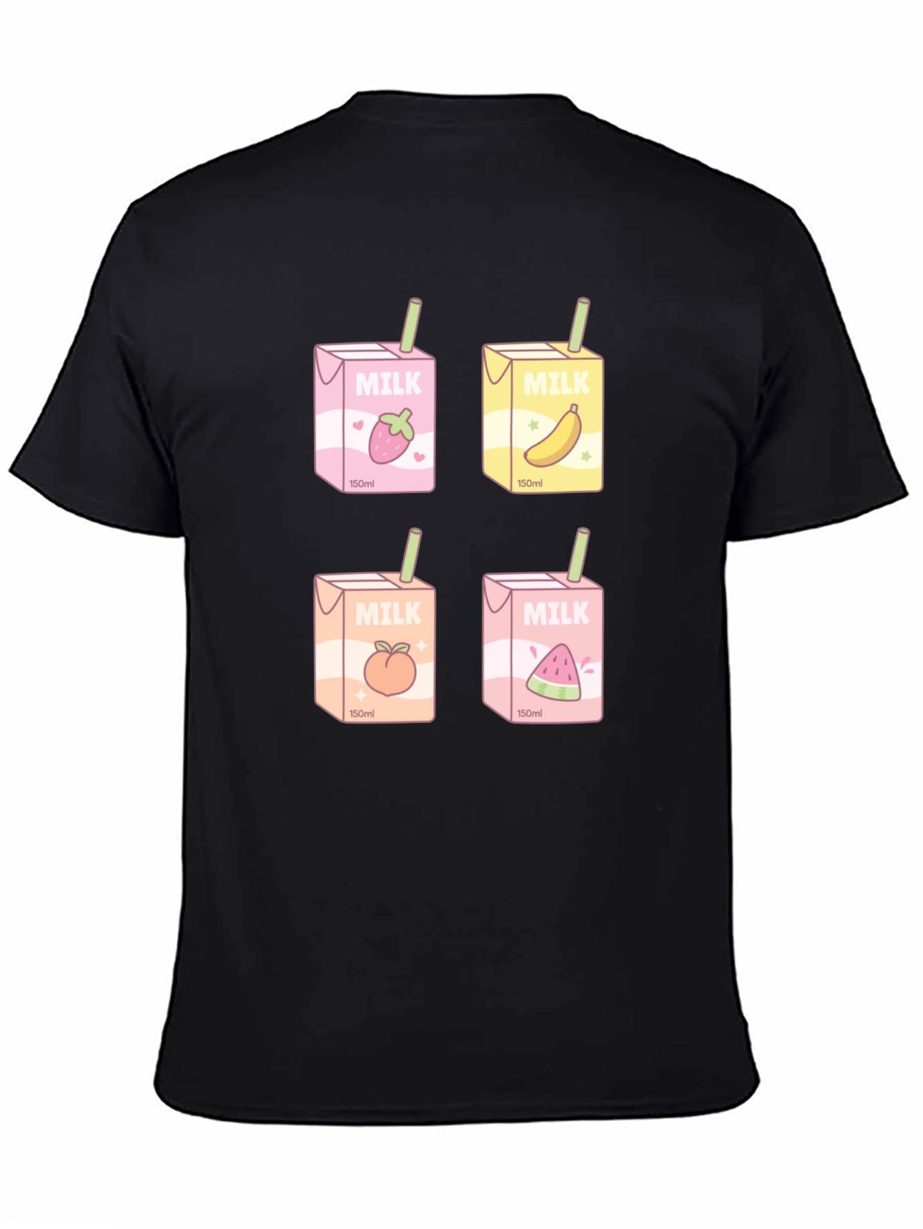 Kawaii Milk Boxes T-Shirt - Fruit Milk Design