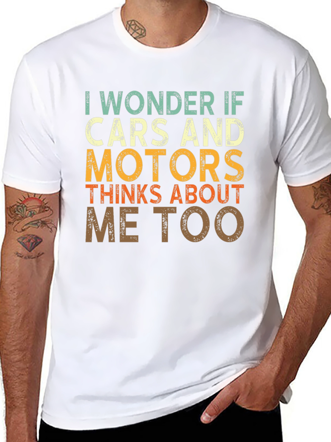 I Wonder If Cars and Motors T-shirt