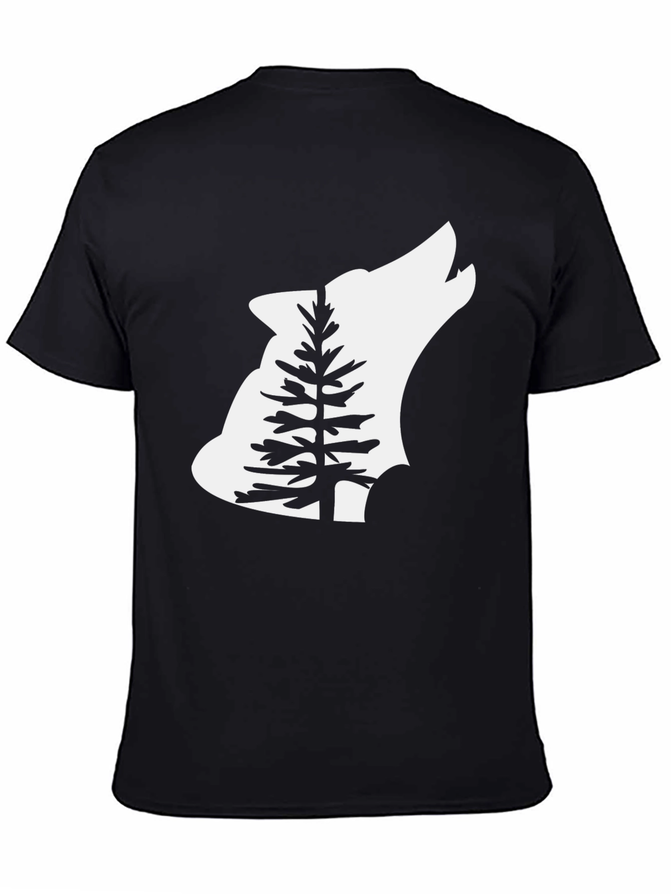Wolf Pine Graphic T-Shirt - Black