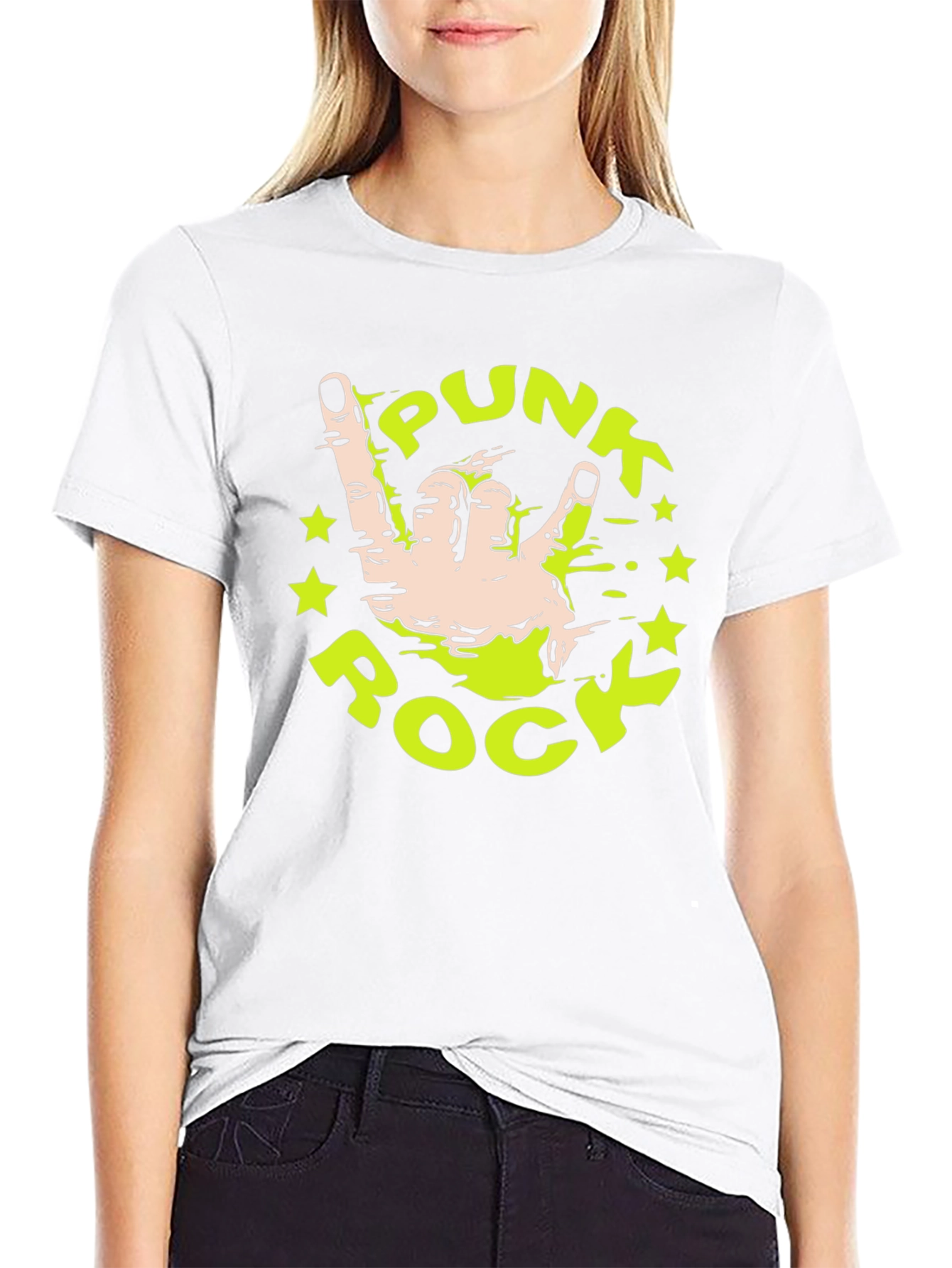 Punk Rock Hand T-Shirt - Black Cotton Tee