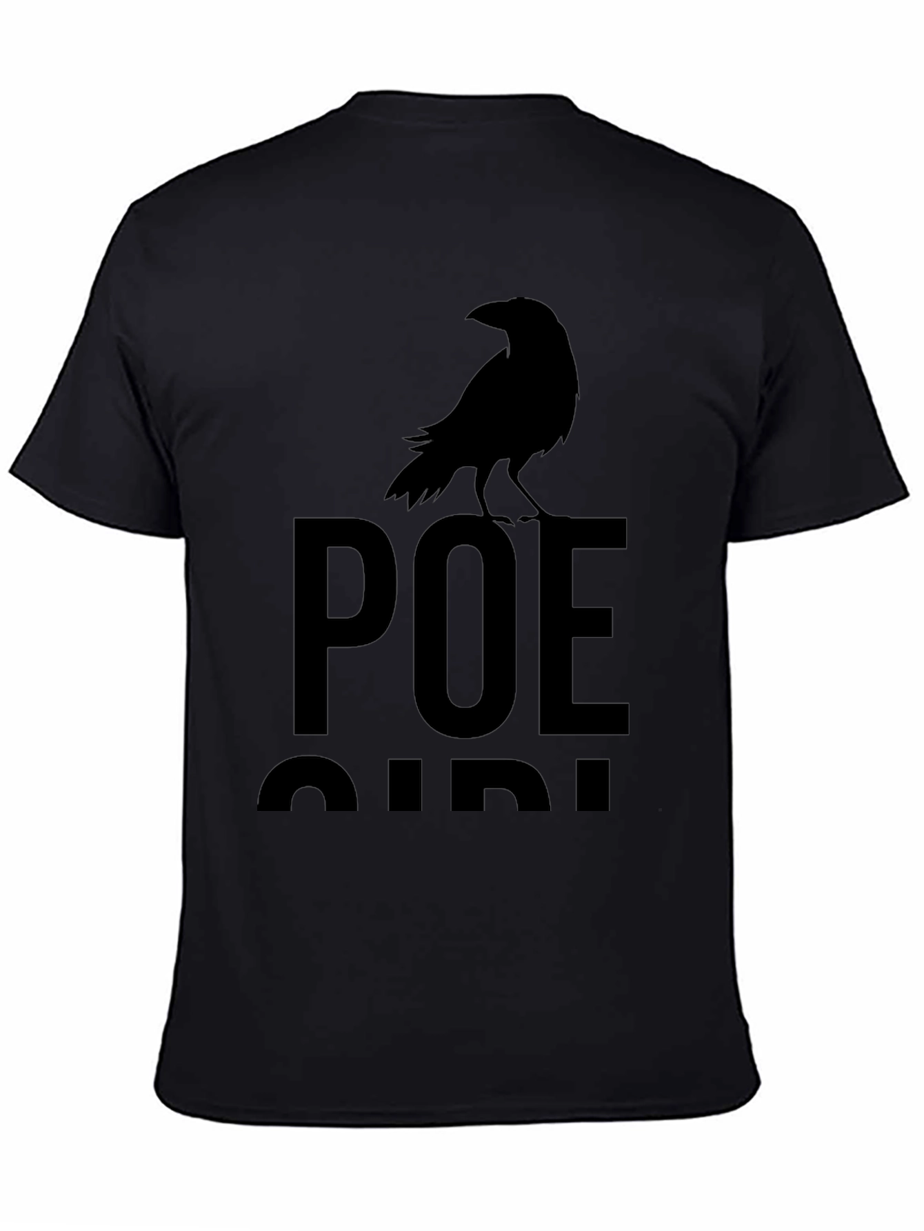 Poe Raven Graphic T-Shirt - Classic Gothic Style