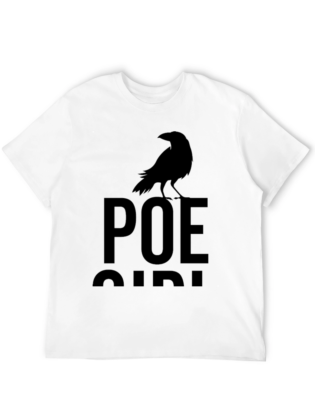 Poe Raven Graphic T-Shirt - Classic Gothic Style