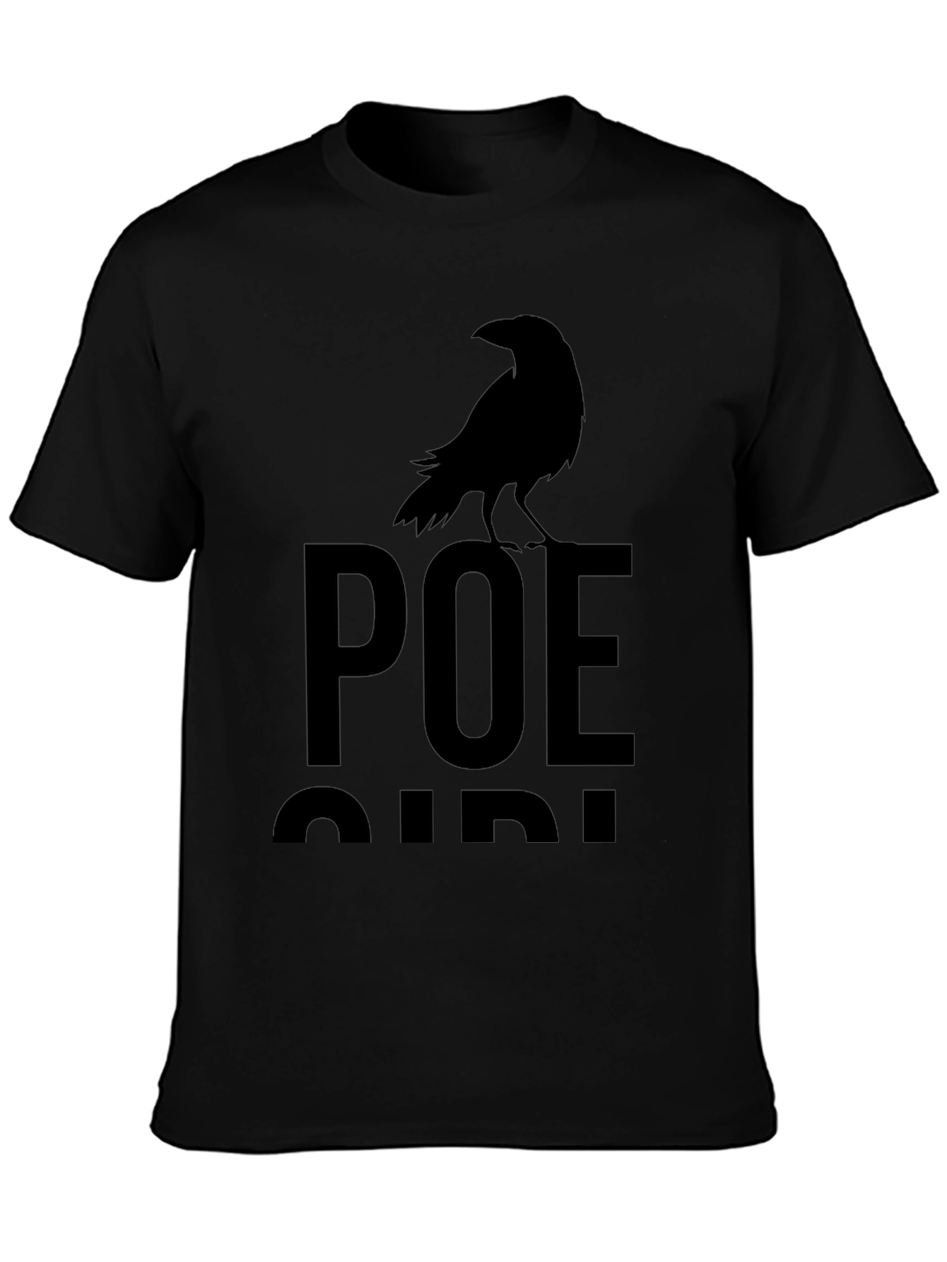Poe Raven Graphic T-Shirt - Classic Gothic Style