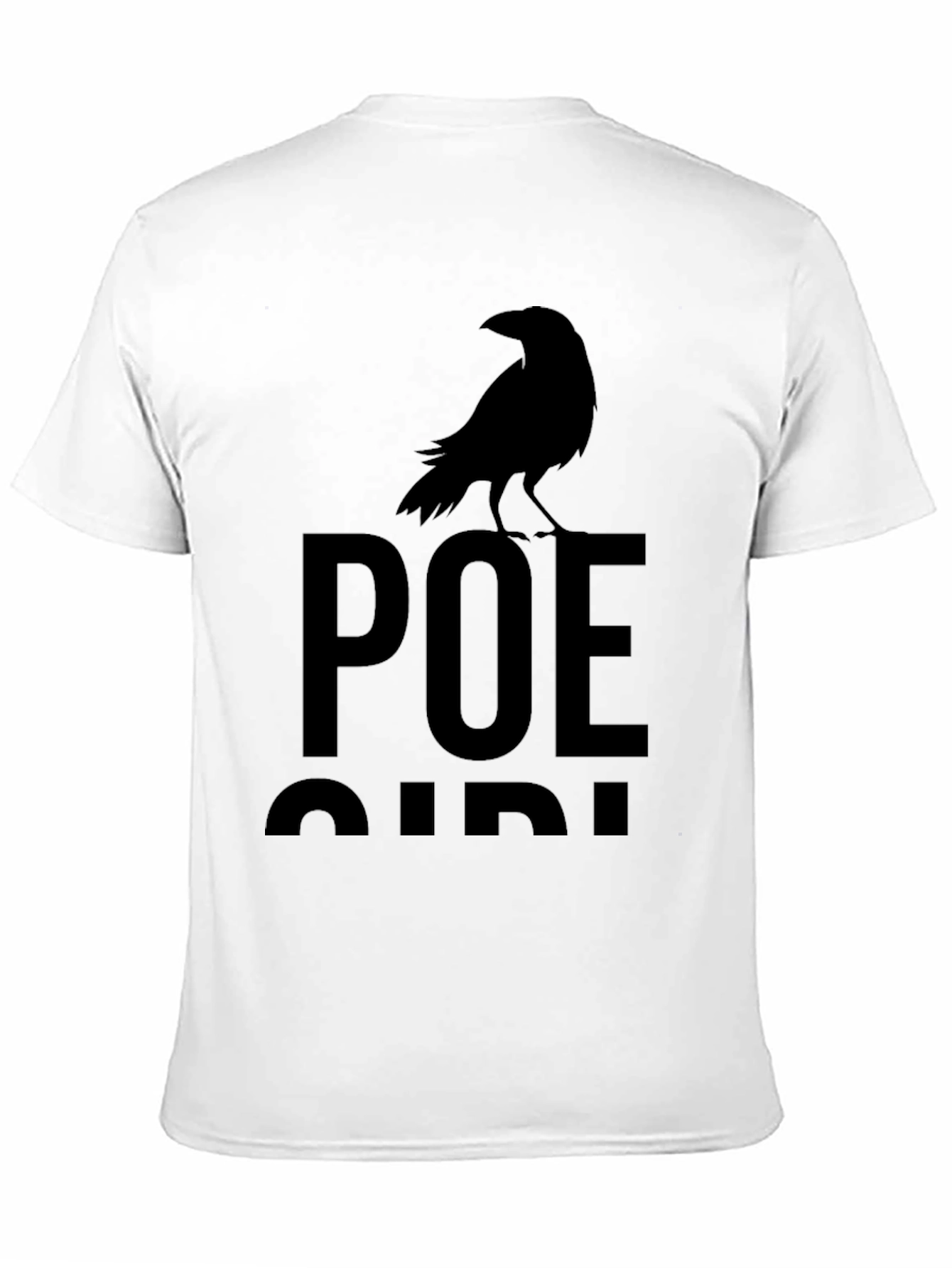 Poe Raven Graphic T-Shirt - Classic Gothic Style