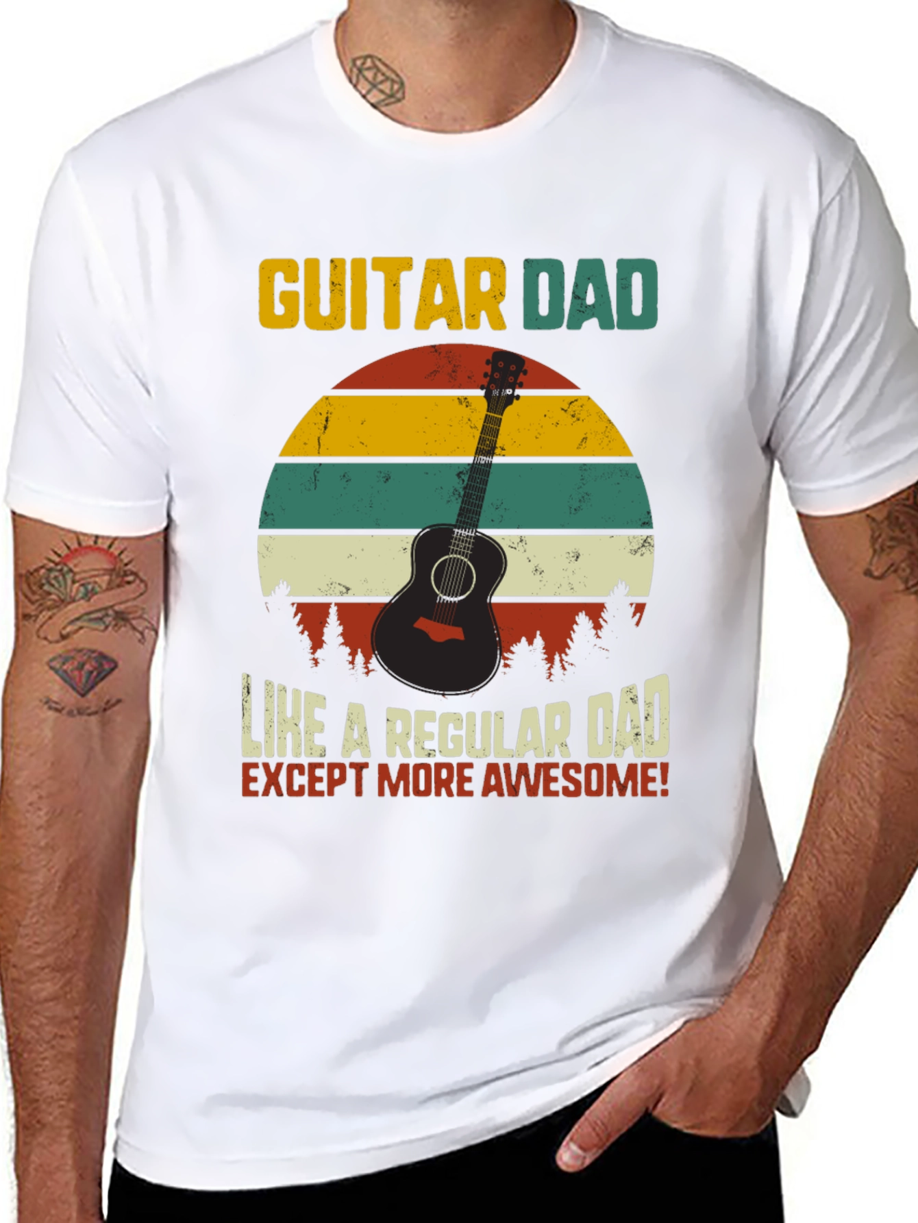 Guitar Dad Awesome T-Shirt