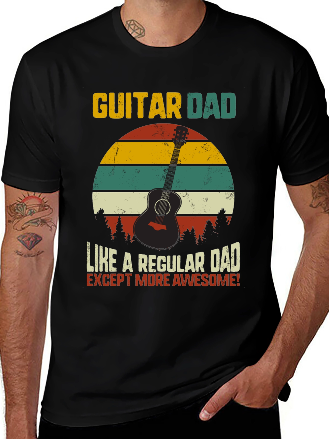 Guitar Dad Awesome T-Shirt