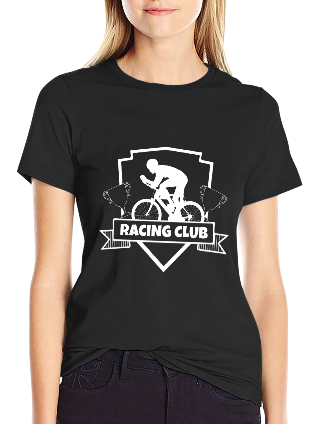 Racing Club Graphic Tee - Cyclist Design