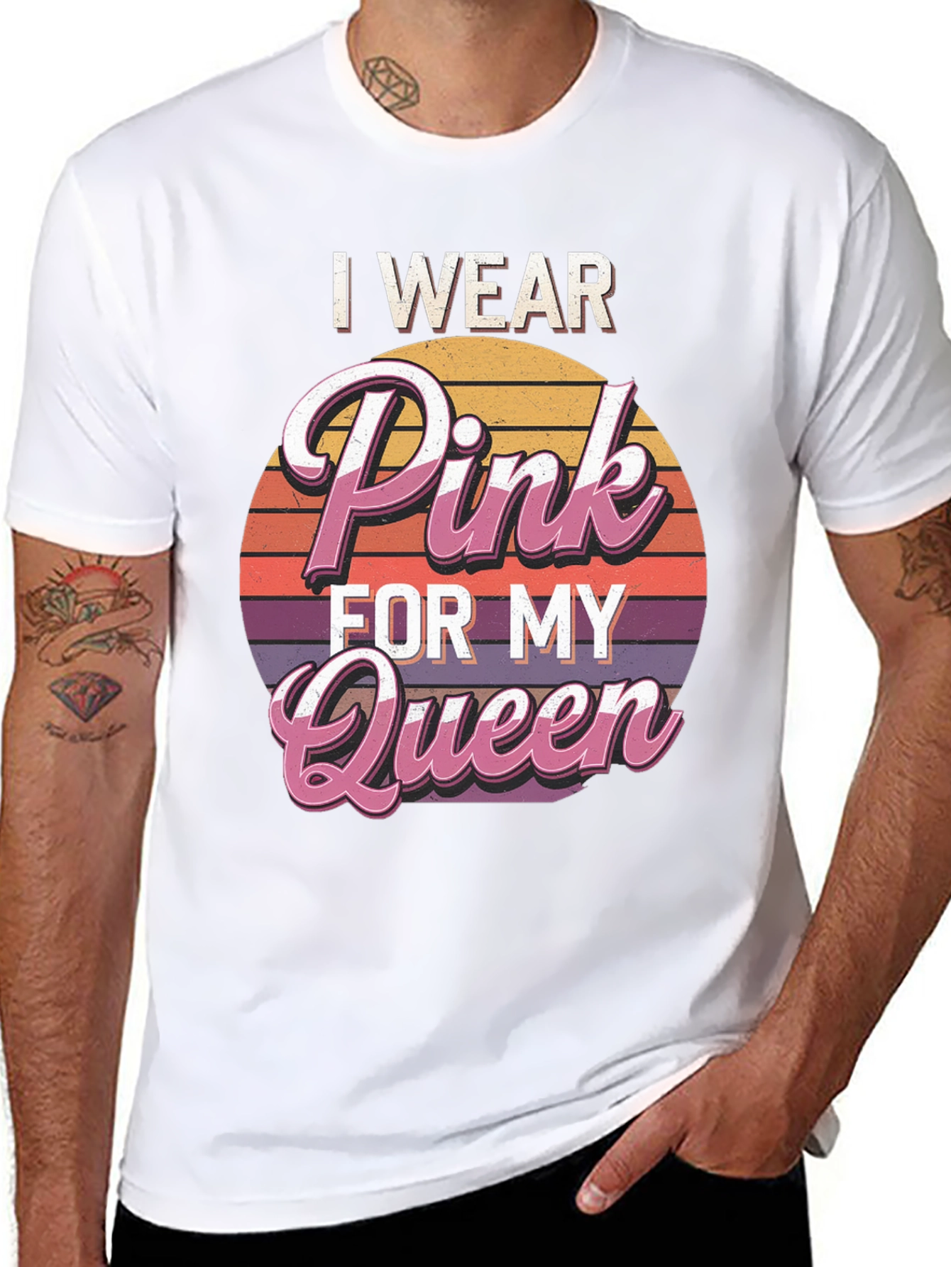 I Wear Pink for My Queen Graphic Tee