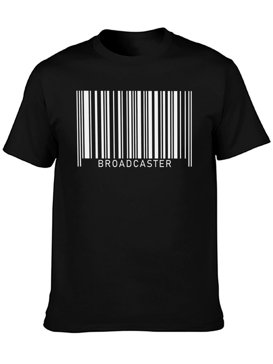 Broadcaster Barcode T-Shirt - Black