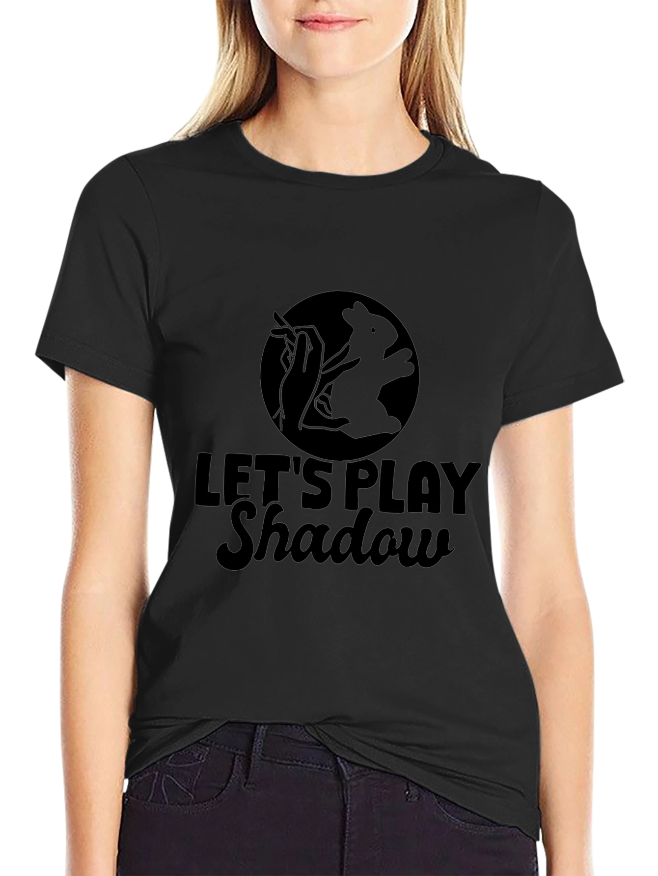 Lets Play Shadow Black T-Shirt