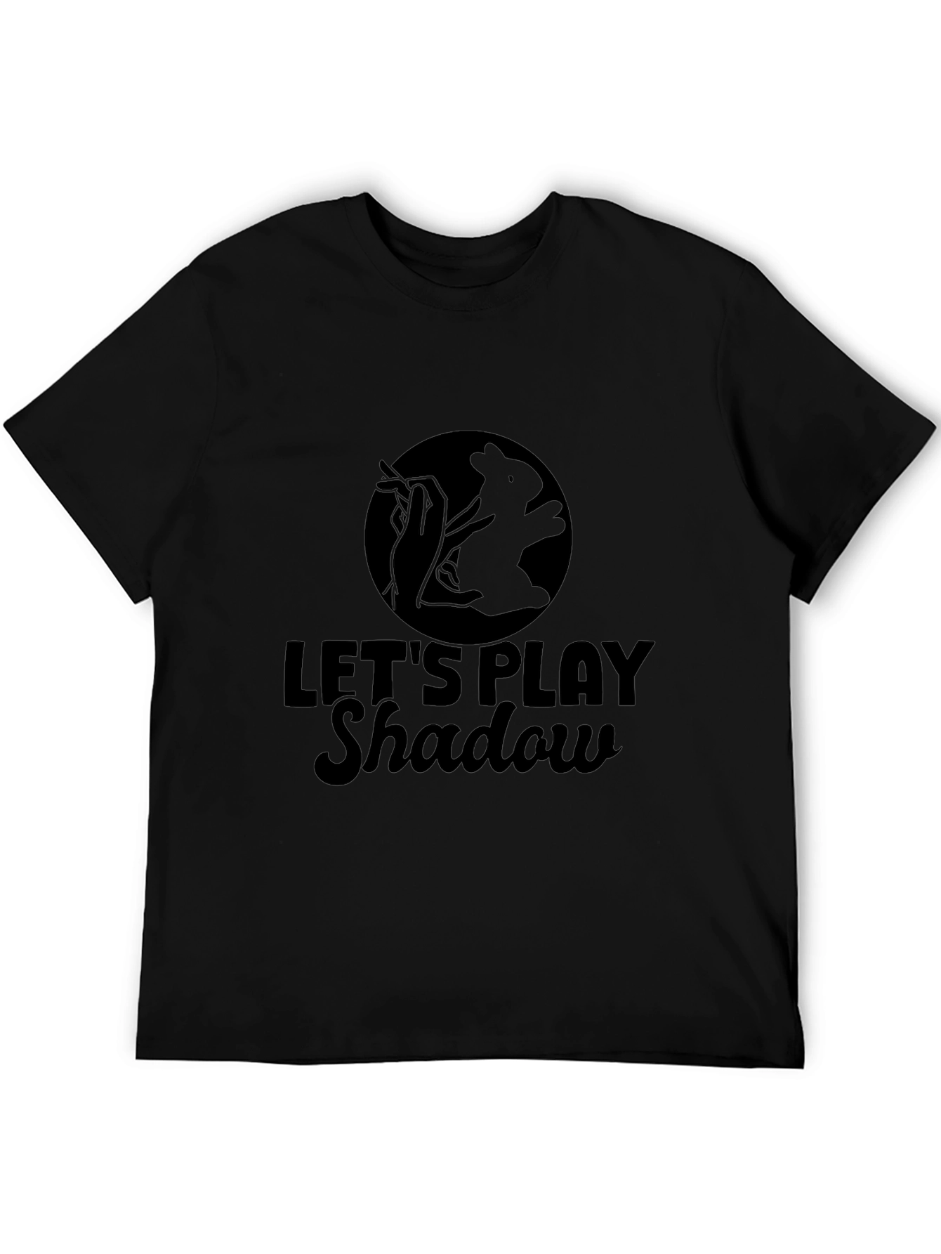 Lets Play Shadow Black T-Shirt