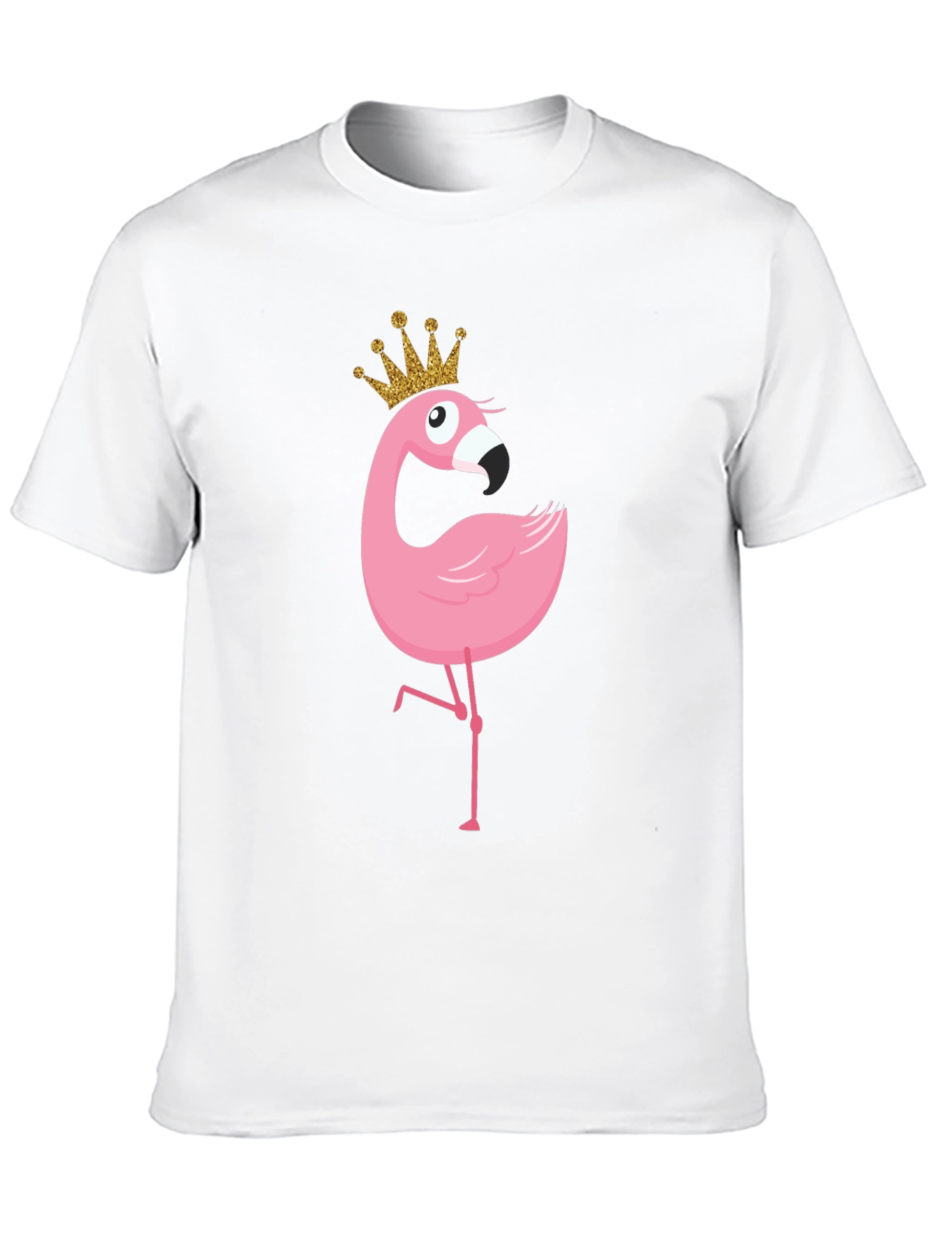Flamingo Princess T-Shirt - Cute Cartoon Graphic Tee