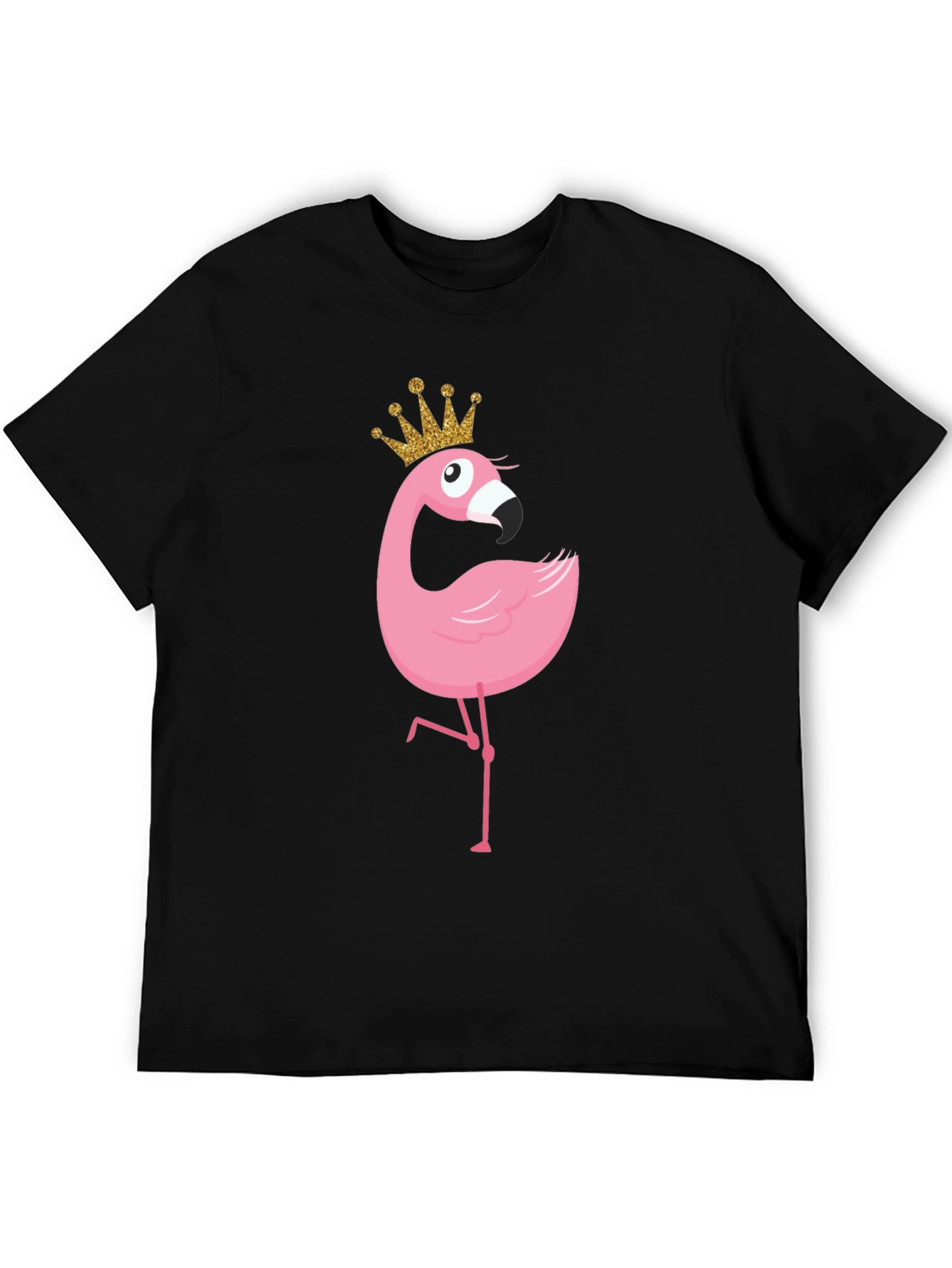 Flamingo Princess T-Shirt - Cute Cartoon Graphic Tee