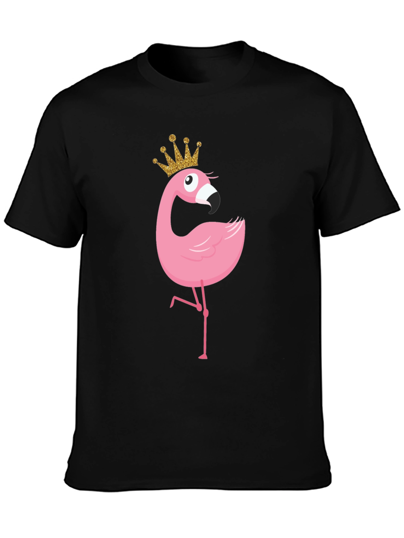 Flamingo Princess T-Shirt - Cute Cartoon Graphic Tee