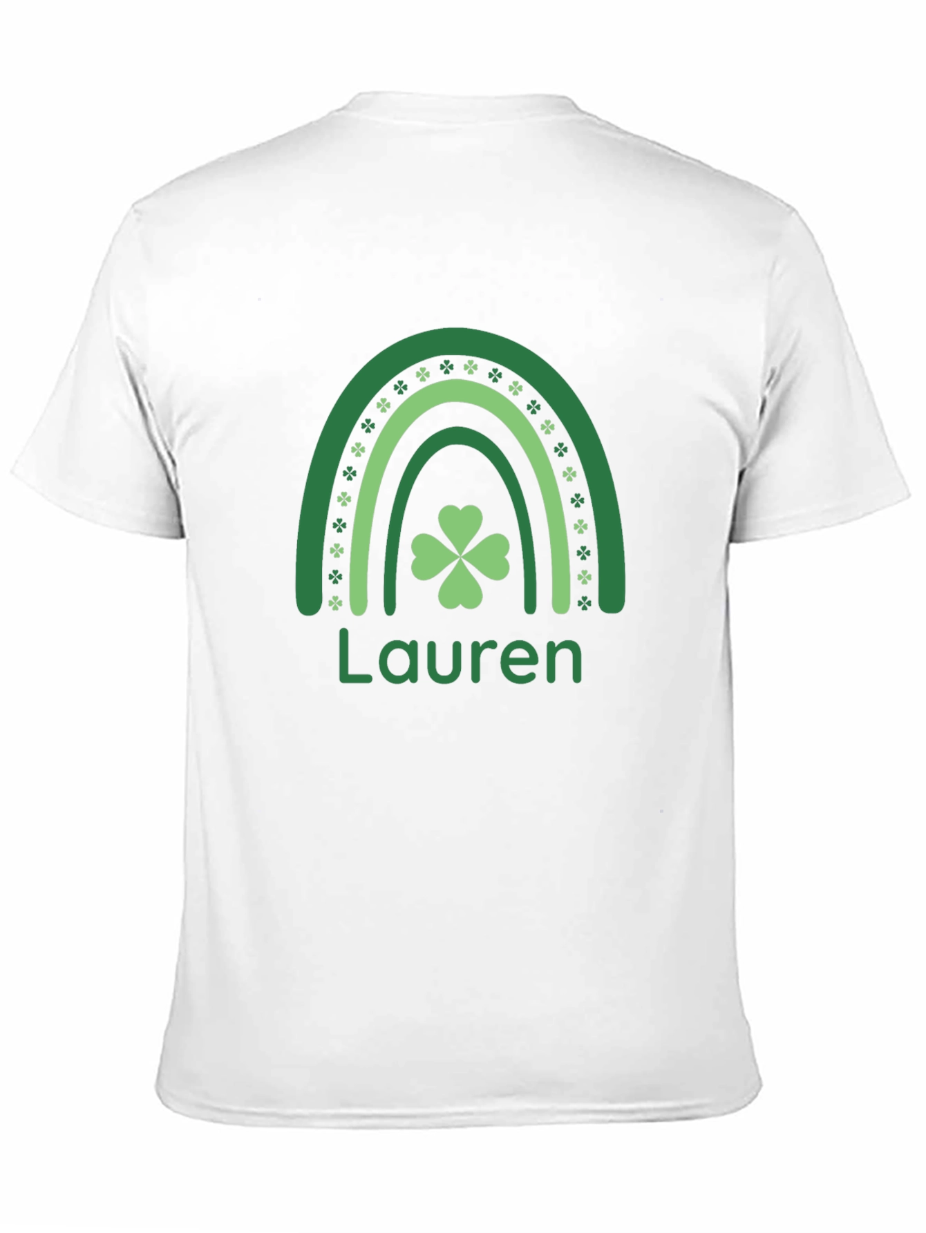 Lauren St. Patricks Day Shamrock Rainbow T-Shirt
