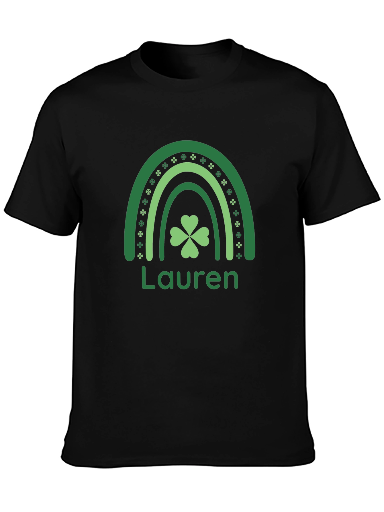 Lauren St. Patricks Day Shamrock Rainbow T-Shirt