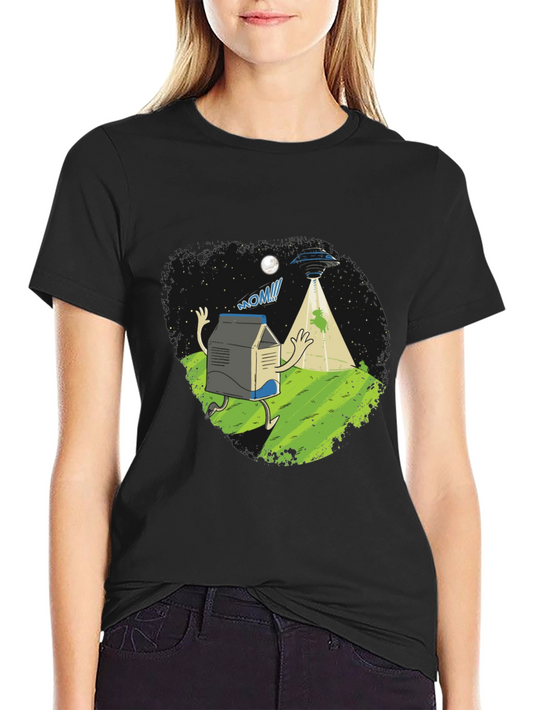 Alien Abduction Milk Carton T-Shirt