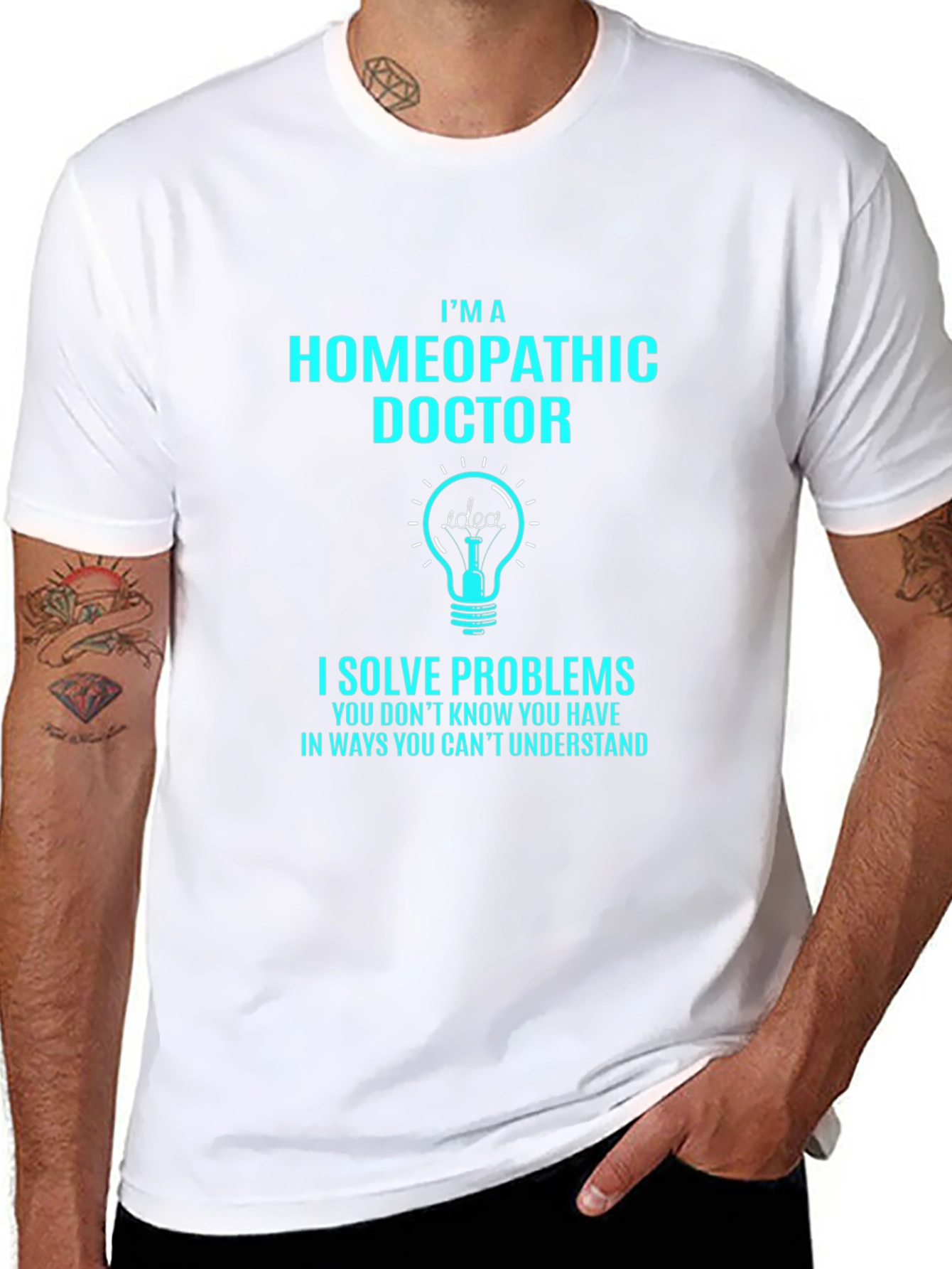 Homeopathic Doctor T-Shirt - Solve Problems Tee