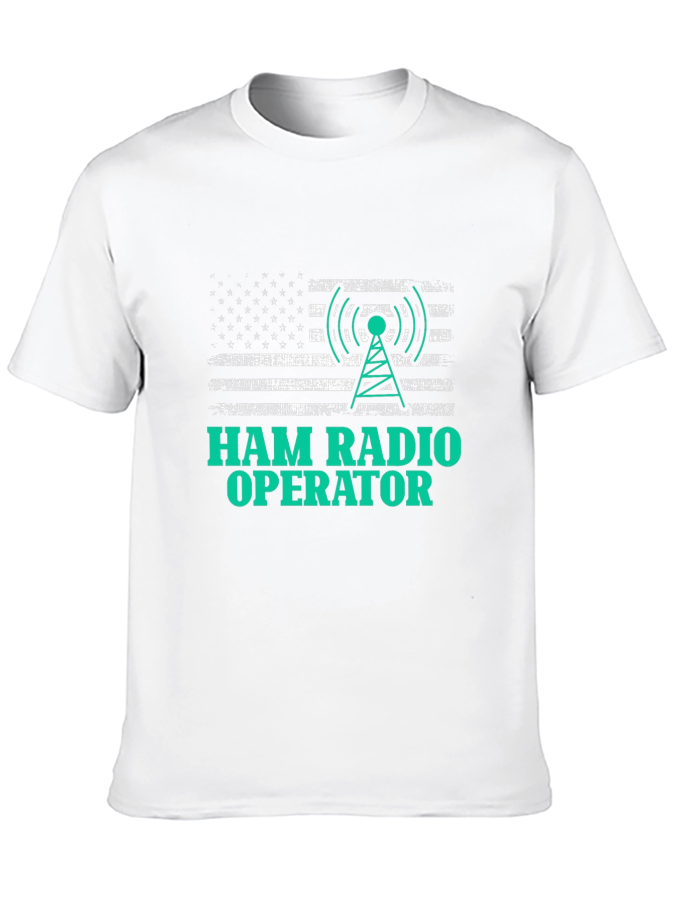 Ham Radio Operator American Flag T-Shirt