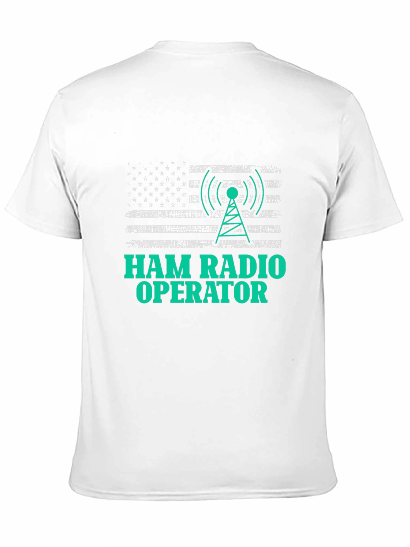 Ham Radio Operator American Flag T-Shirt