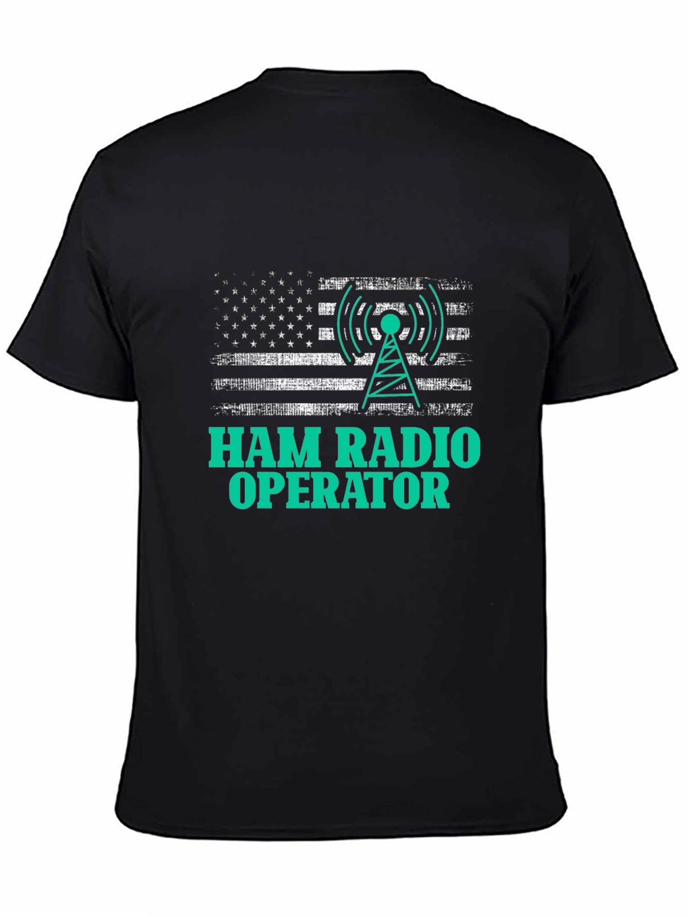 Ham Radio Operator American Flag T-Shirt