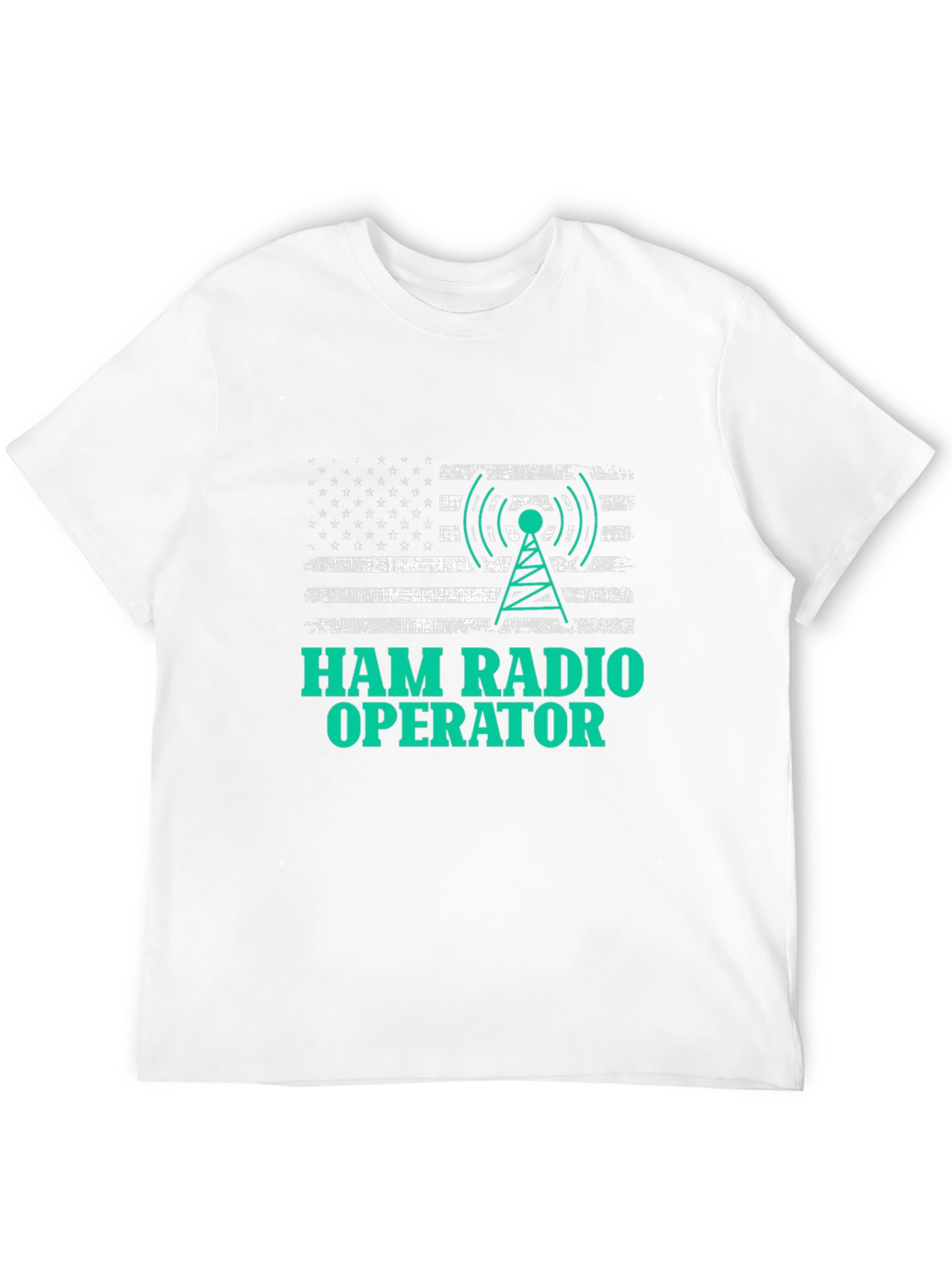 Ham Radio Operator American Flag T-Shirt