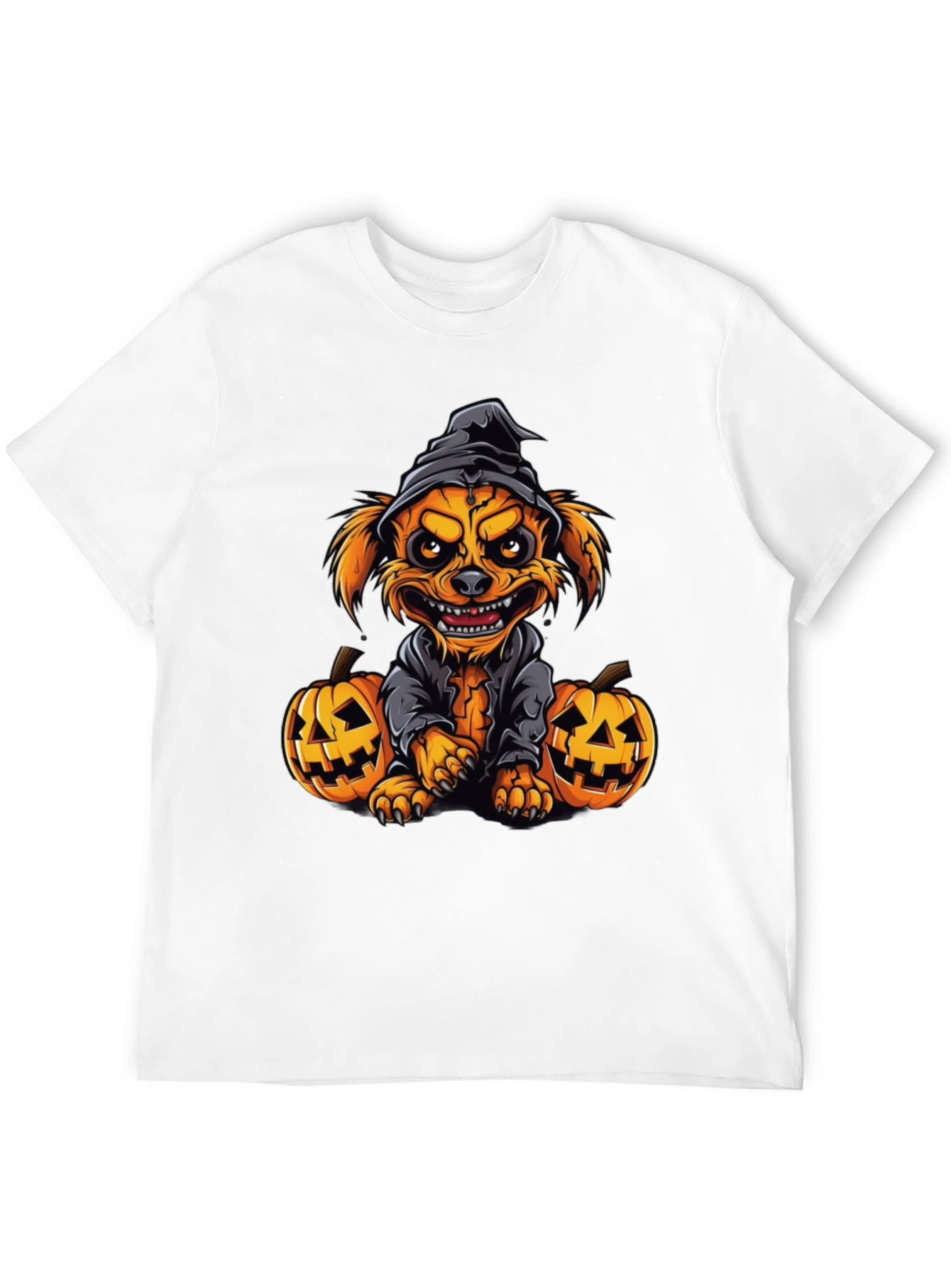 Halloween Dog T-Shirt - Pumpkin Witch