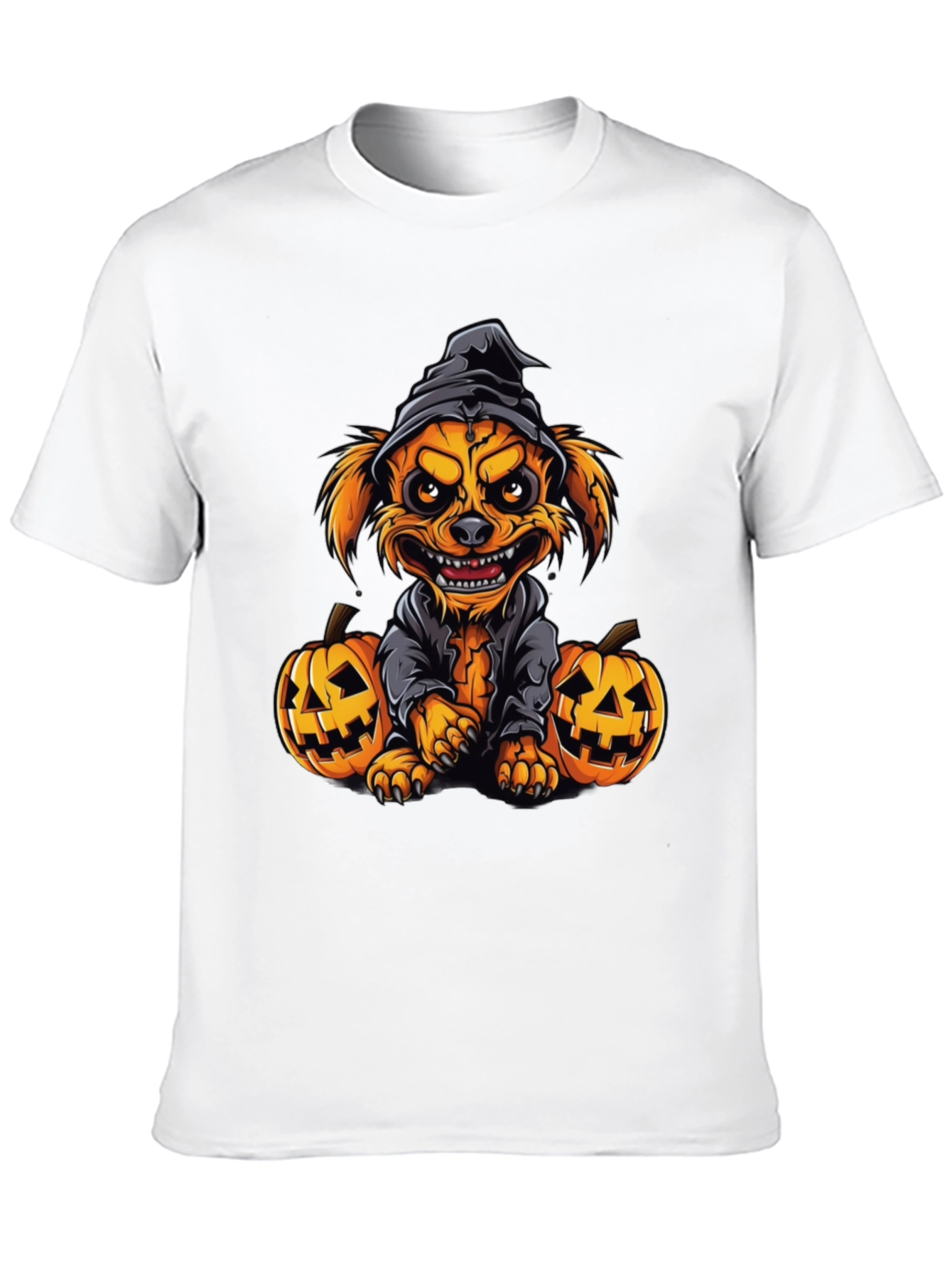 Halloween Dog T-Shirt - Pumpkin Witch