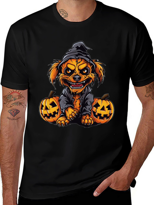 Halloween Dog T-Shirt - Pumpkin Witch