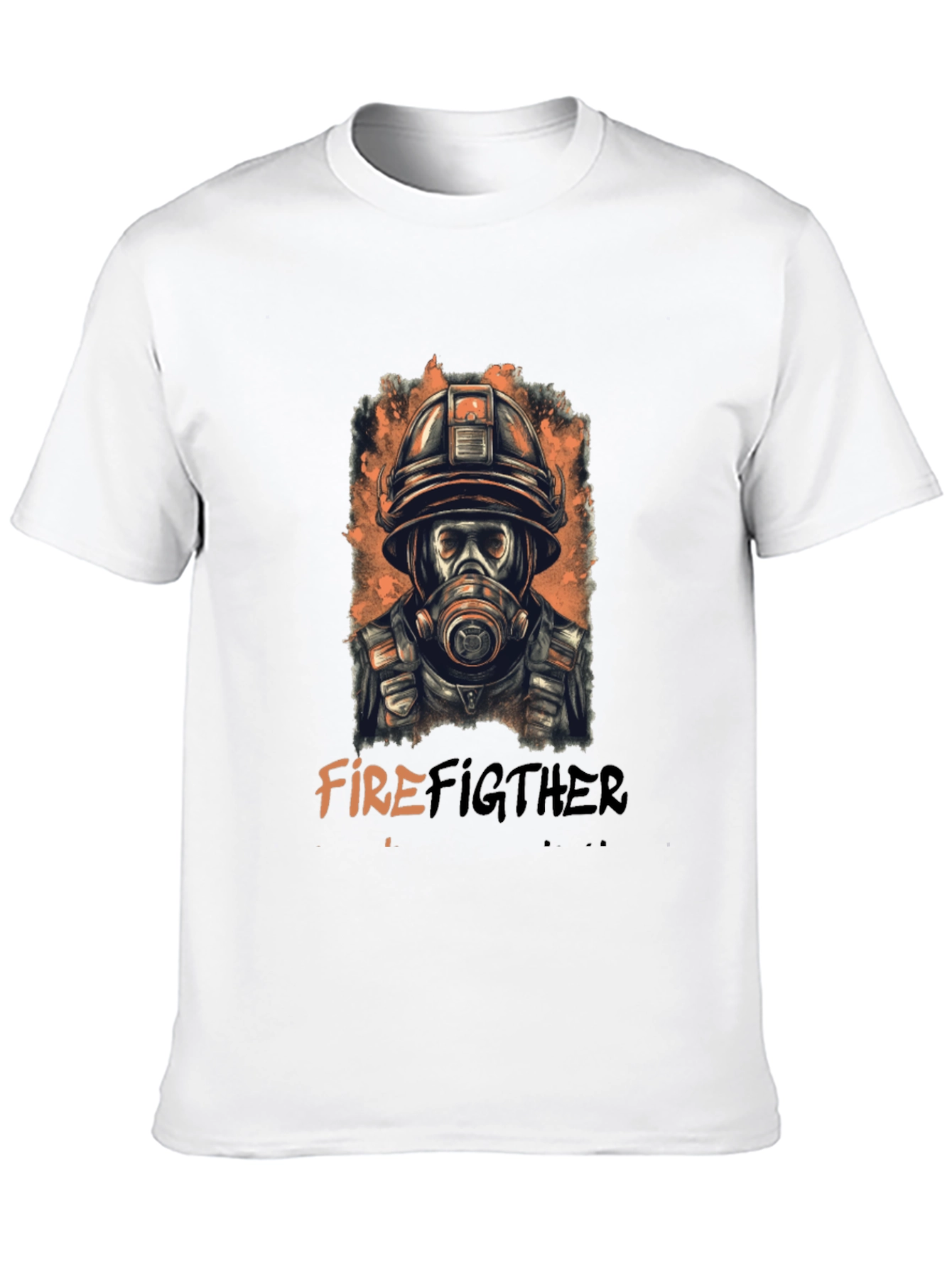 Firefighter Graphic Tee - Cool Black T-Shirt