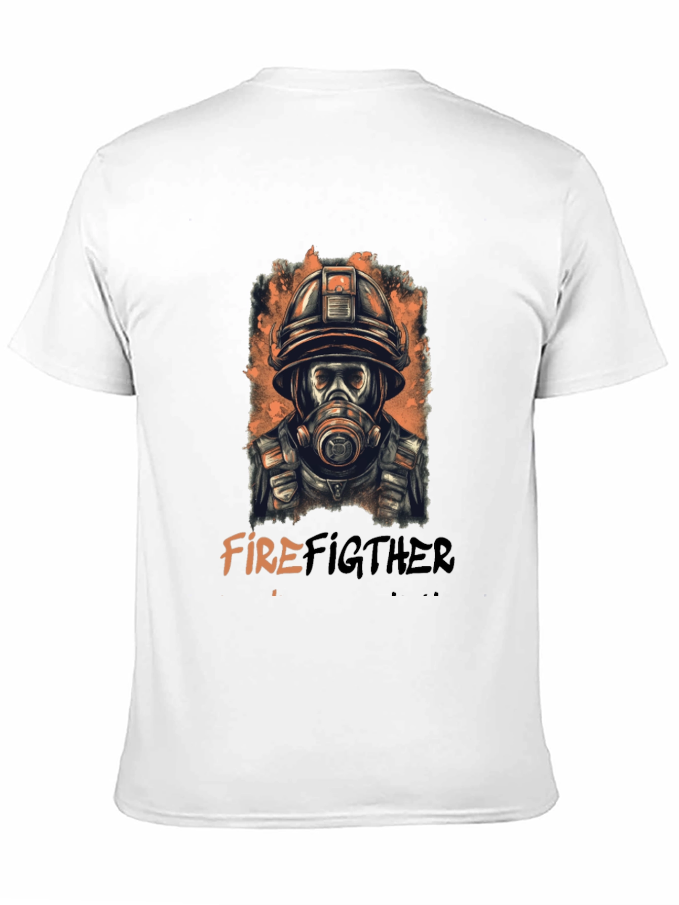 Firefighter Graphic Tee - Cool Black T-Shirt