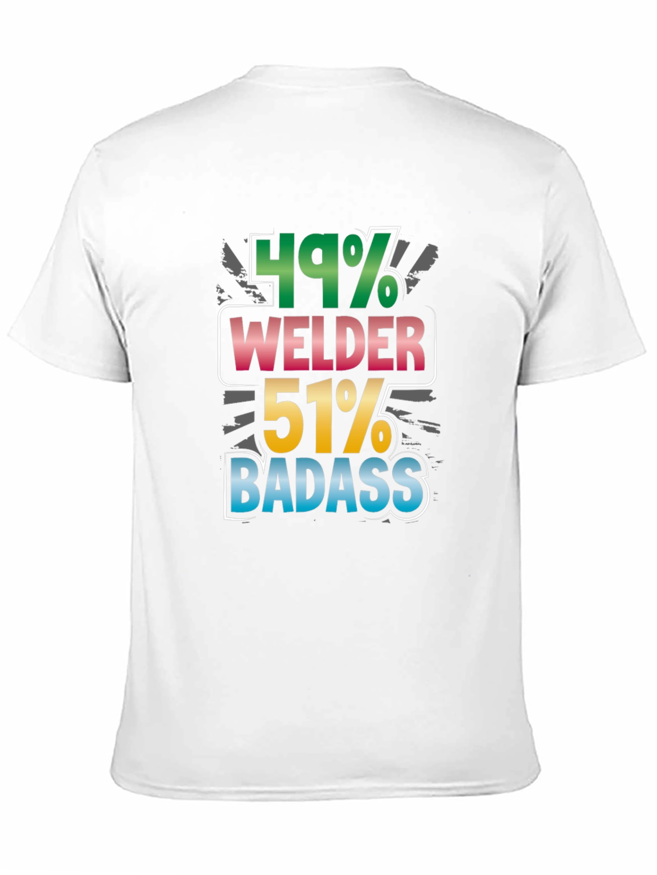Welder Badass Graphic Tee - Black Cotton Blend Shirt